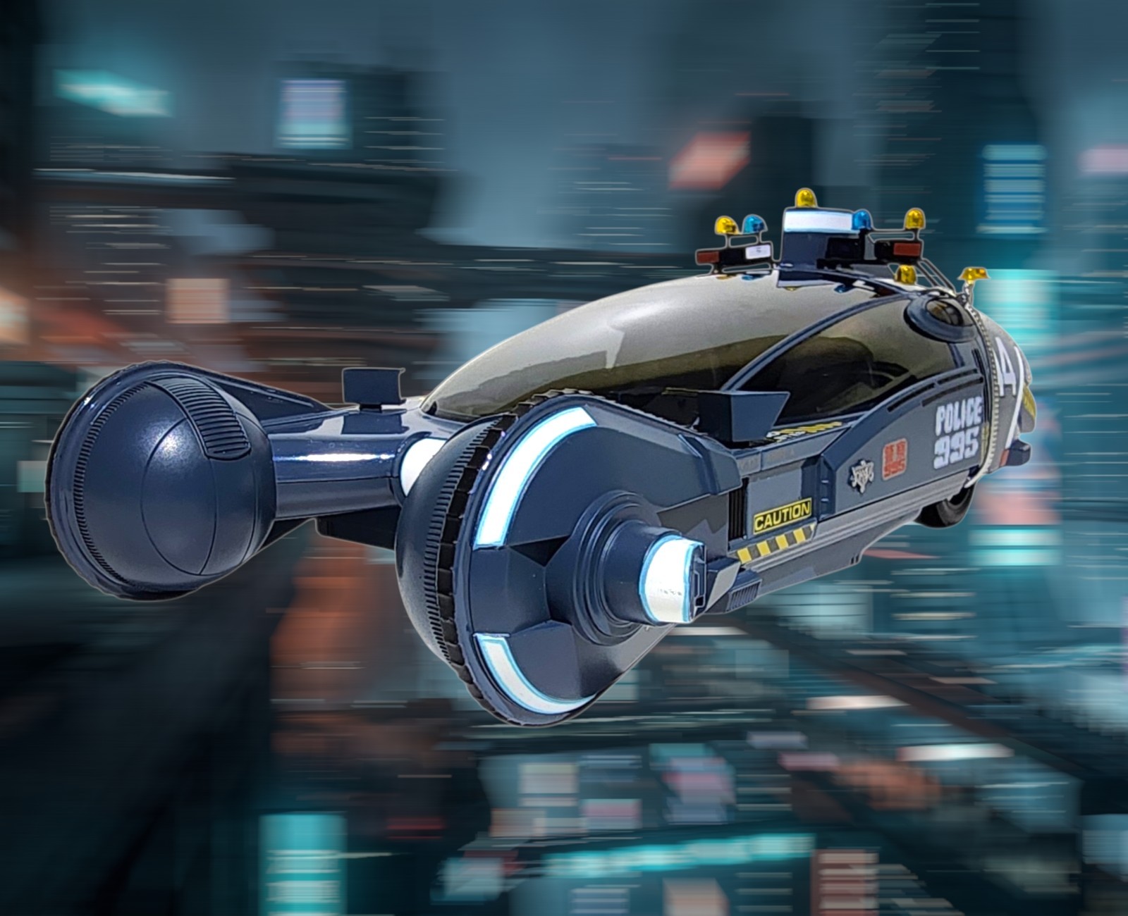 Blade Runner Deckard’s Police Spinner Car Highly Detailed Diecast Replica