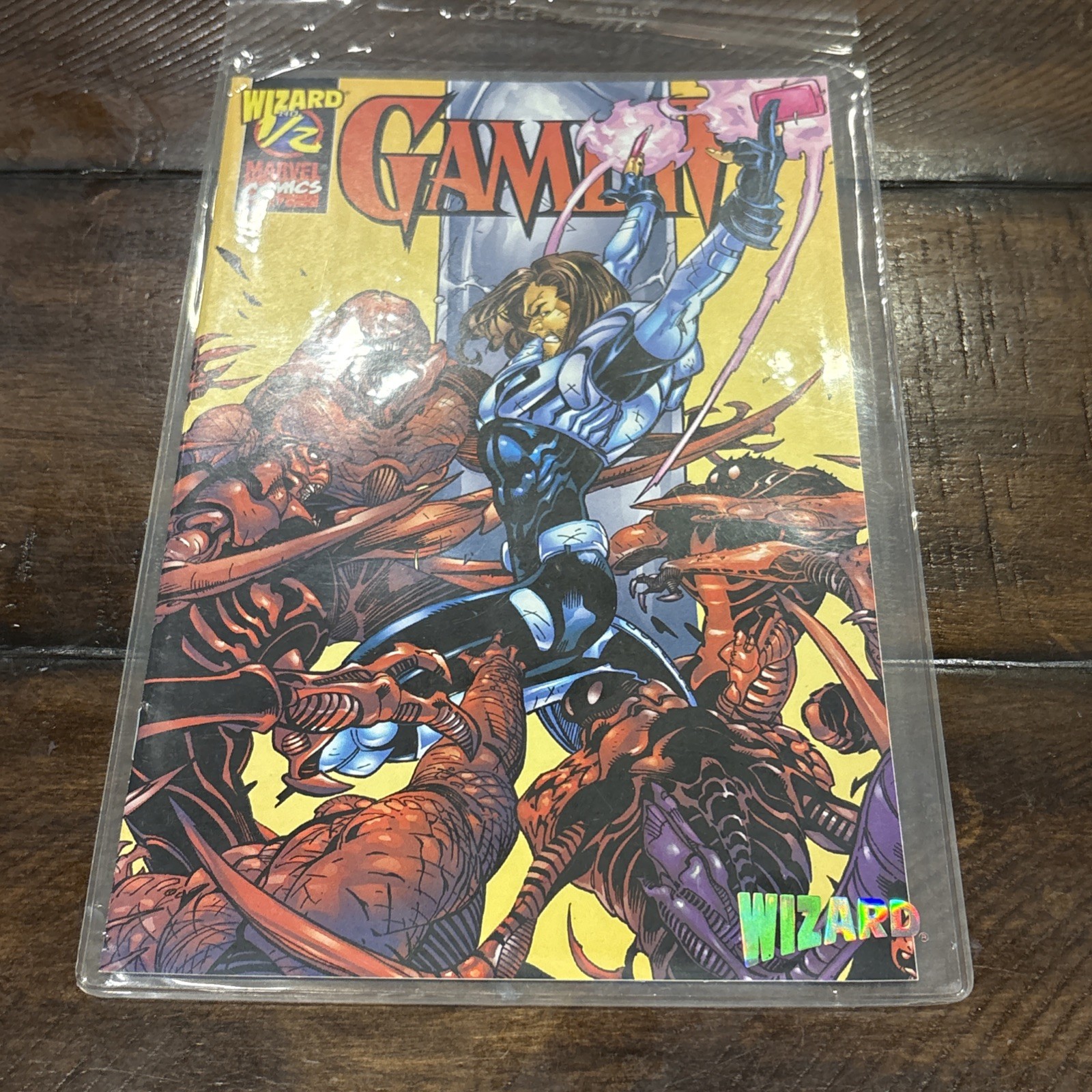 Gambit 1/2 Wizard Marvel W/COA Limited Edition Original Wizard Protective Cover