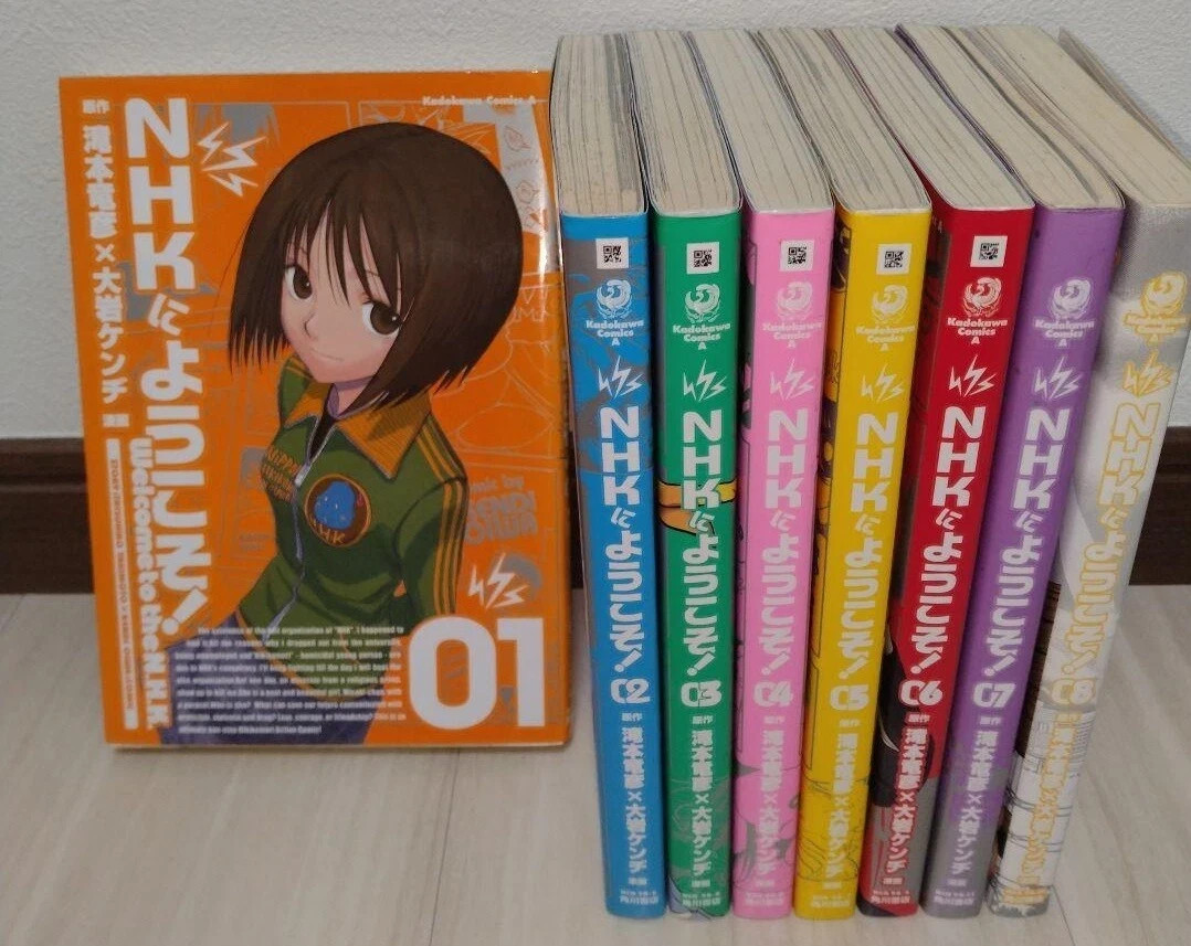 WELCOME TO THE NHK ni Youkoso Manga Comic Complete Set 1-8 KENDI OIWA Book