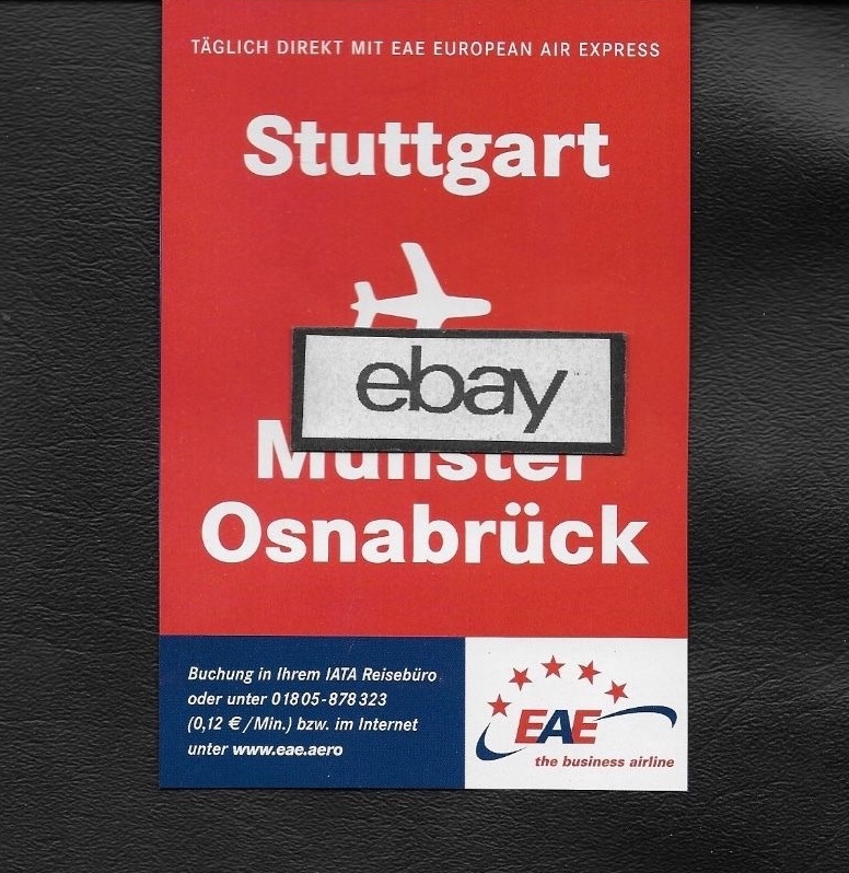EAE EUROPEAN AIR EXPRESS 2004 STUTTGART TO MUNSTER OSNABRUCK ATR-42 AD