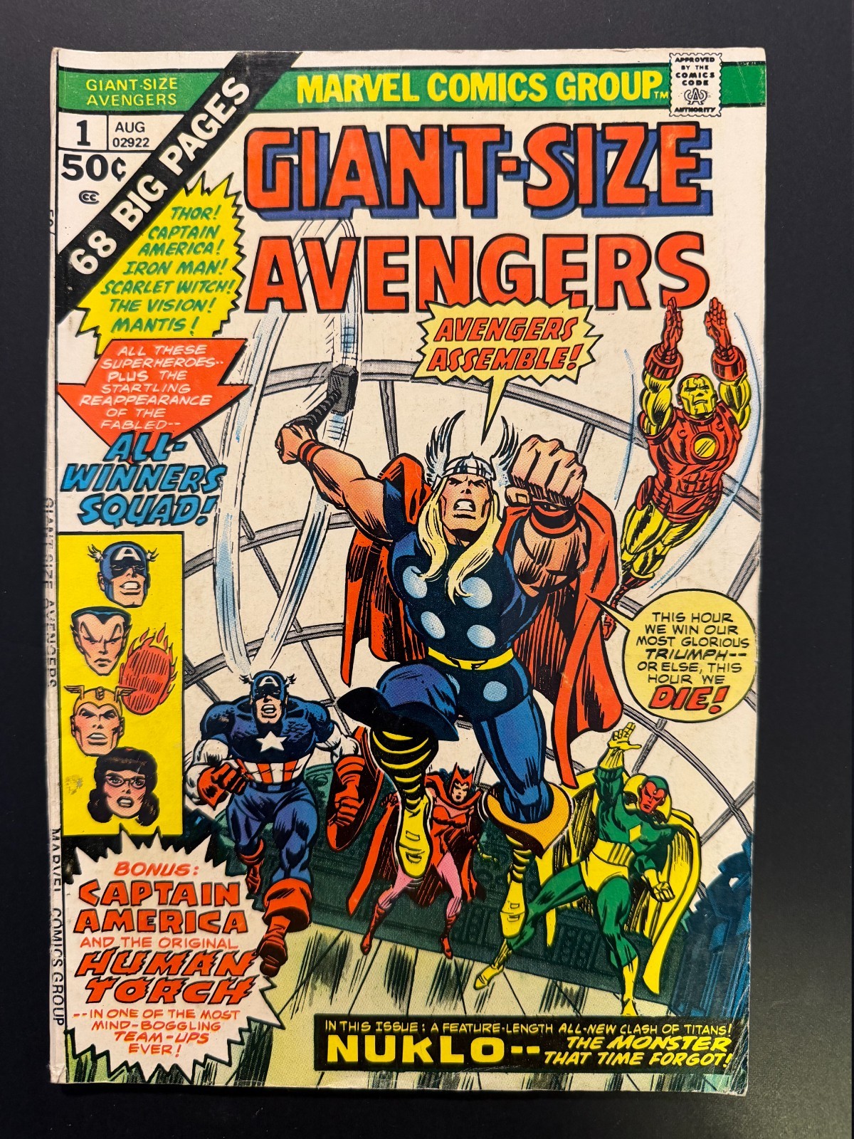 Giant-Size Avengers #1 1974 Key 1st Nuklo 2nd Invaders | Comic VG/FN 5.0