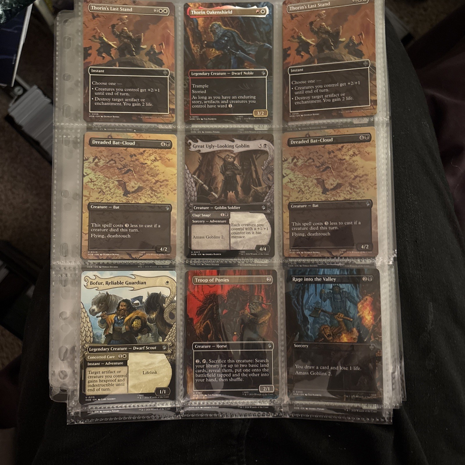 Mtg The Hobbit Lot 9 Showcase Cards Unplayed Mint+++