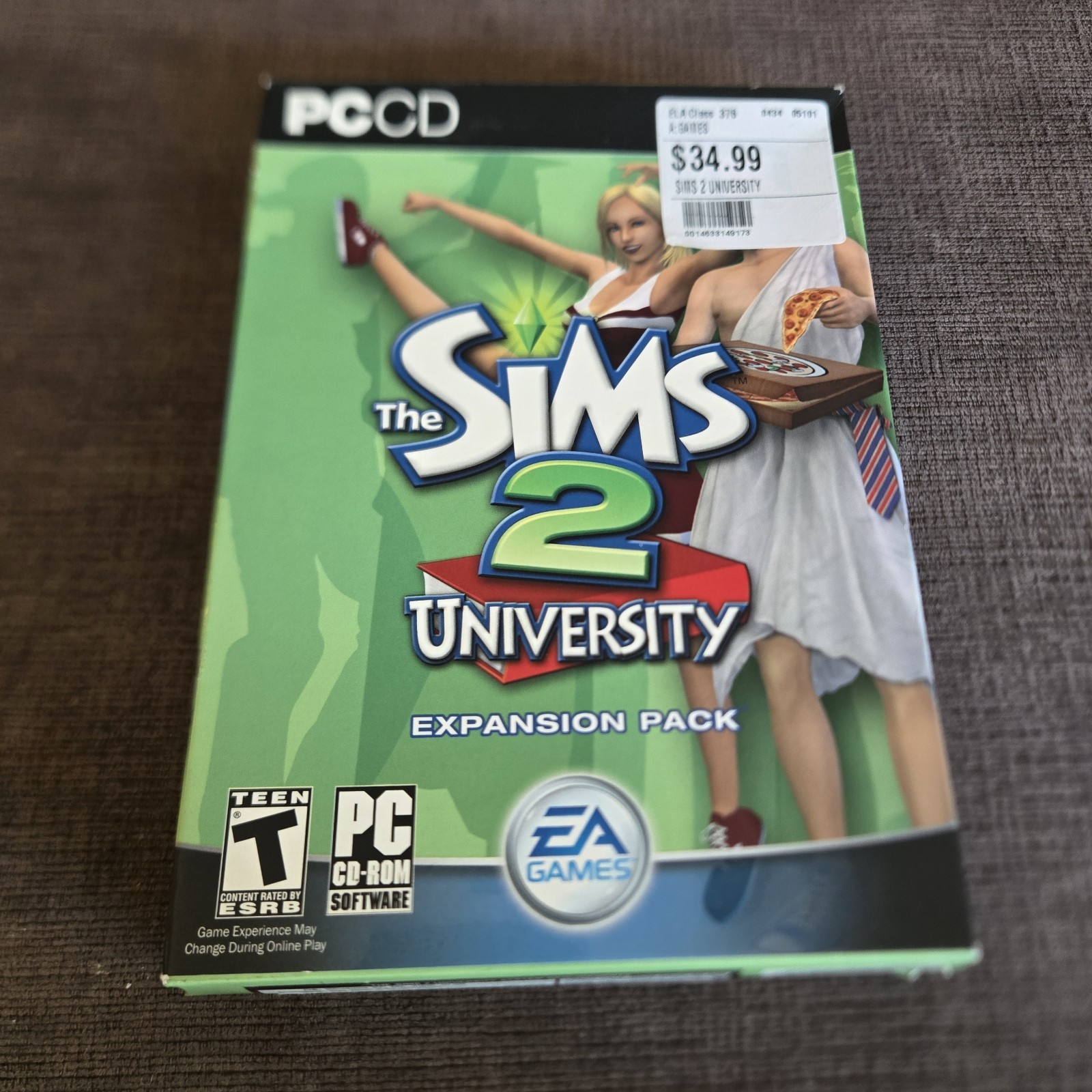 The Sims 2 University PC Game Expansion Pack 2005 Sealed Game Box
