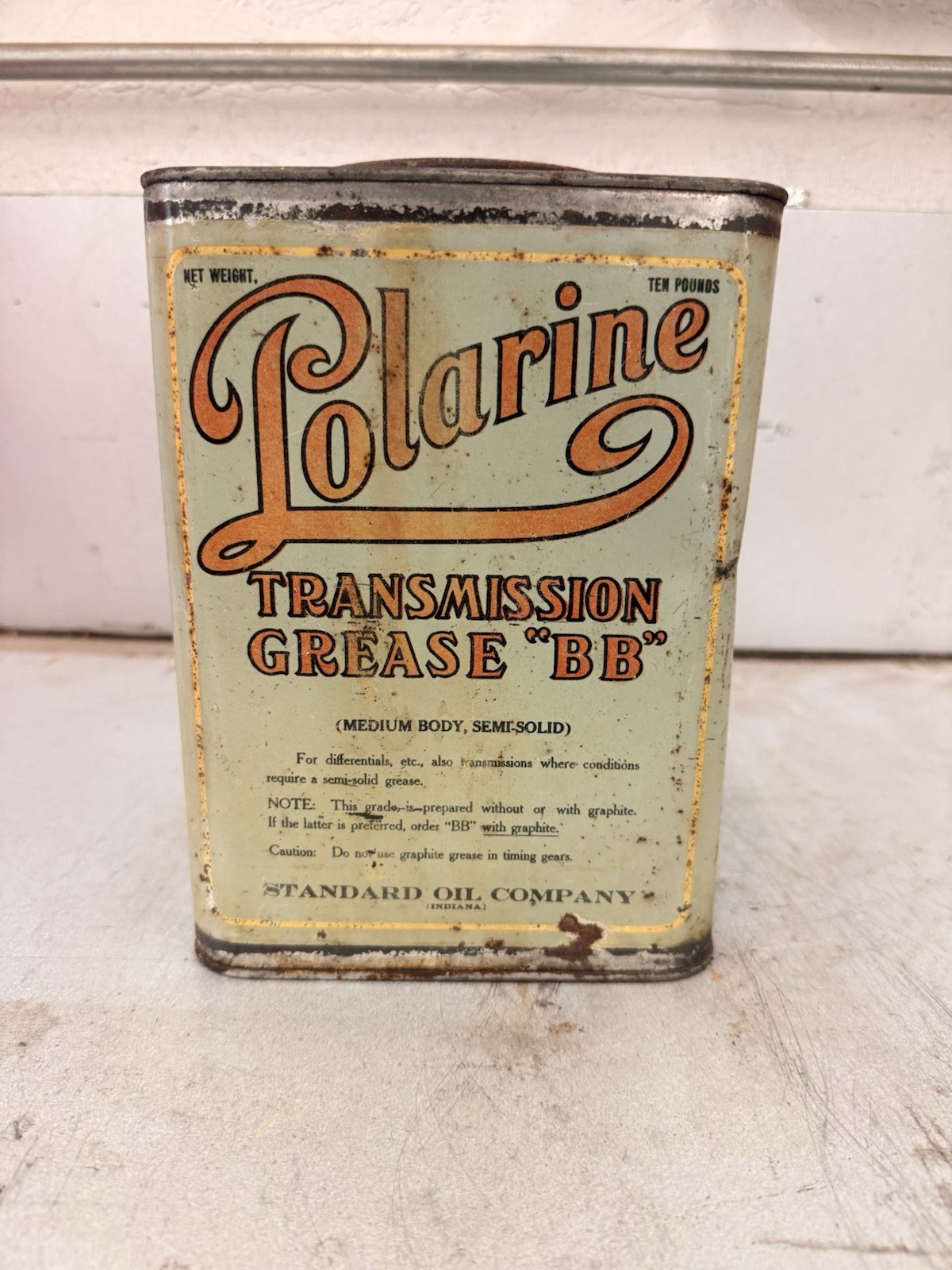 Polarine BB Transmission Lubricant 10 lbs Standard Oil Company