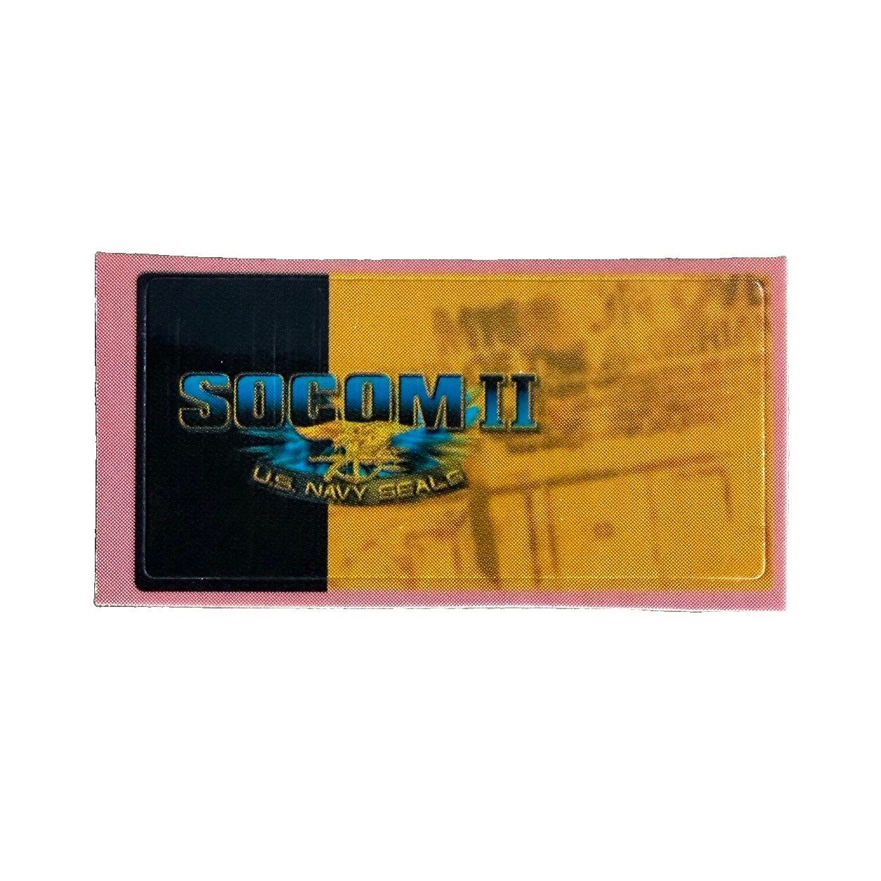 Sony PlayStation 2 PS2 Socom II 2 US Navy Seals Vintage 2002 Memory Card Sticker