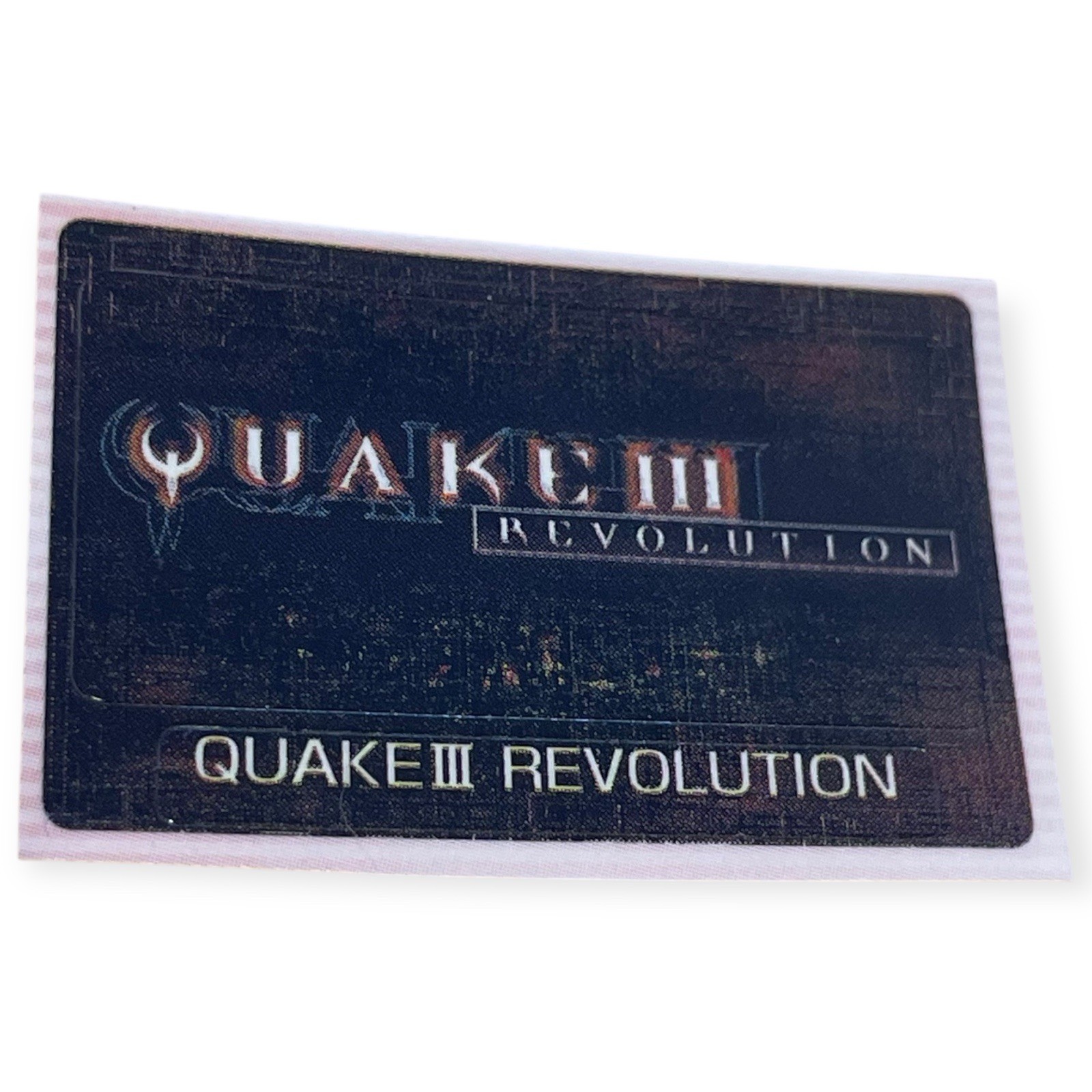 Sony PlayStation 2 Ps2 Quake III 3 Revolution Rare Promo Memory Card Sticker