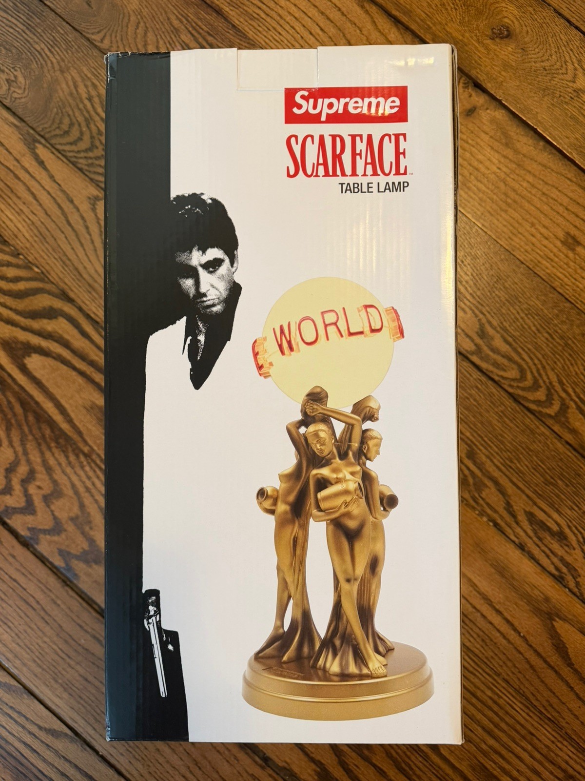 Supreme  x Scarface Table Lamp The World Is Yours Authentic