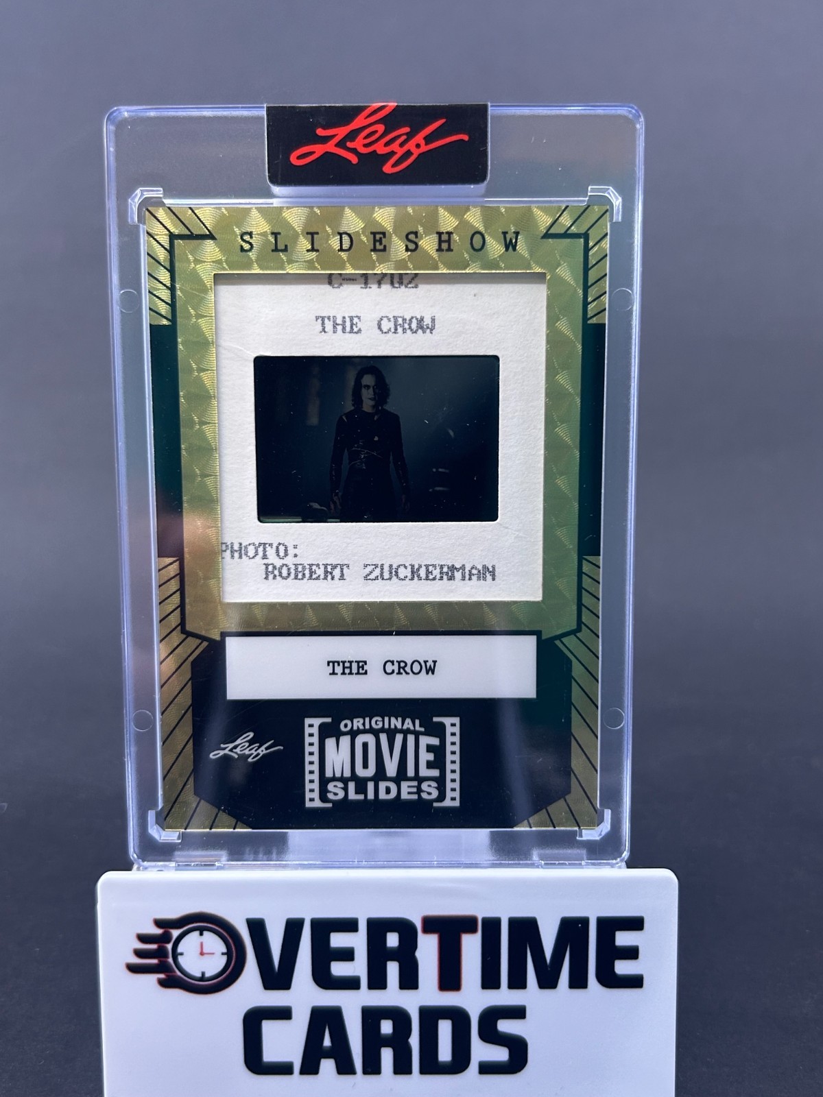 2026 Leaf Slideshow The Crow Original Movie Slides Gold Vinyl One of One 1/1