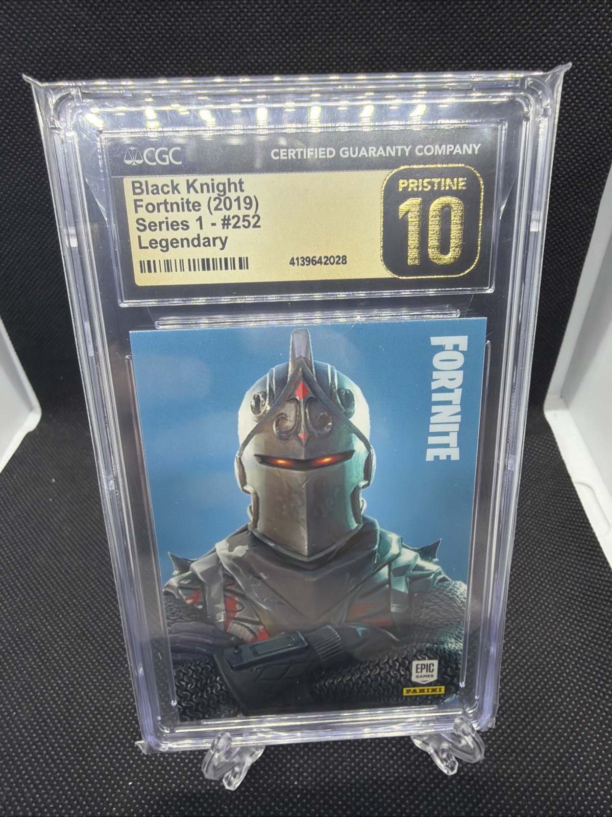 2019 Panini Fortnite #252 Black Knight USA Series 1 Base CGC 10 Pristine