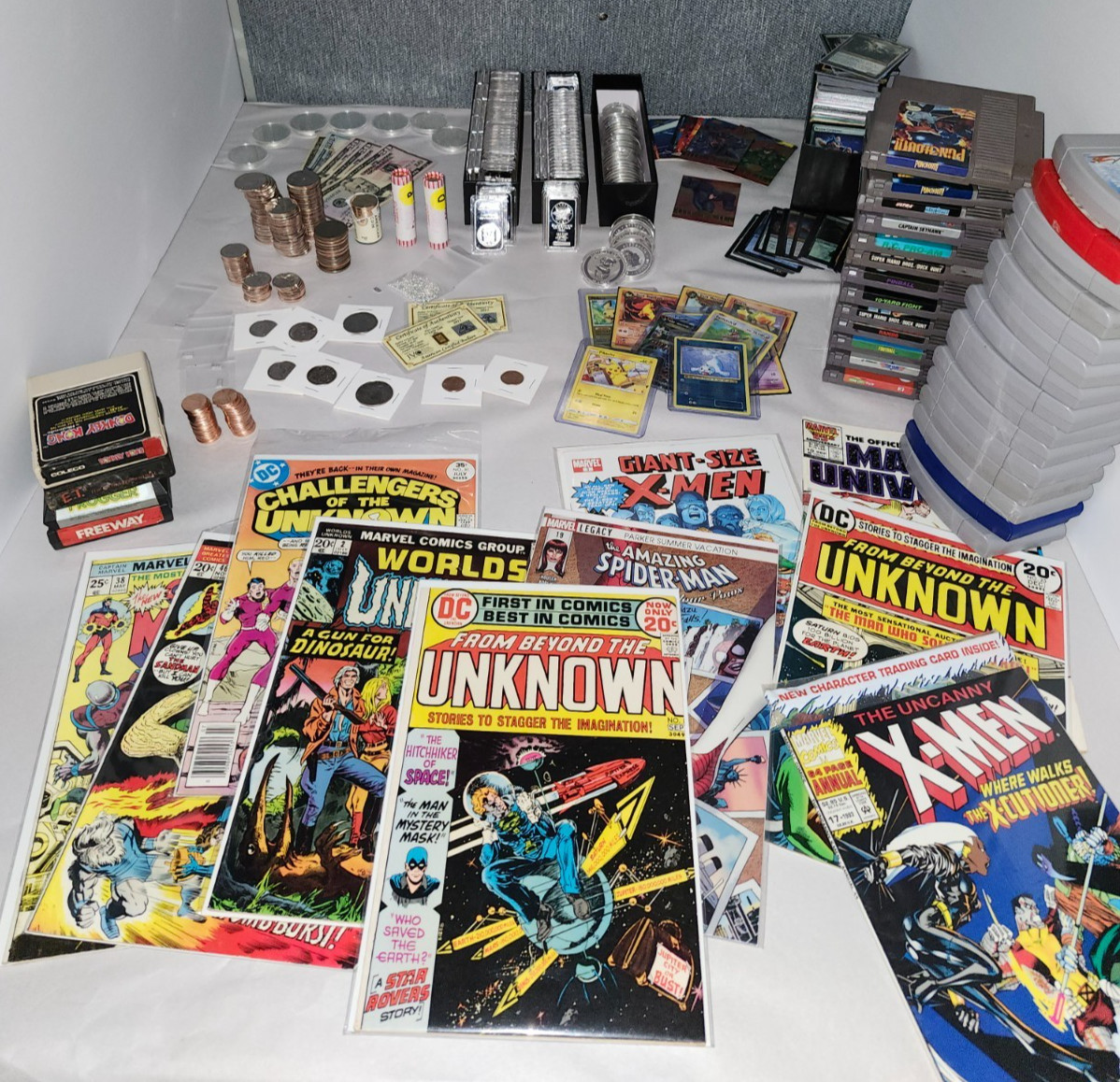 20 PCS -Unknown MYSTERY BOXES LIQUIDATION Collectables New and vintage + CASH