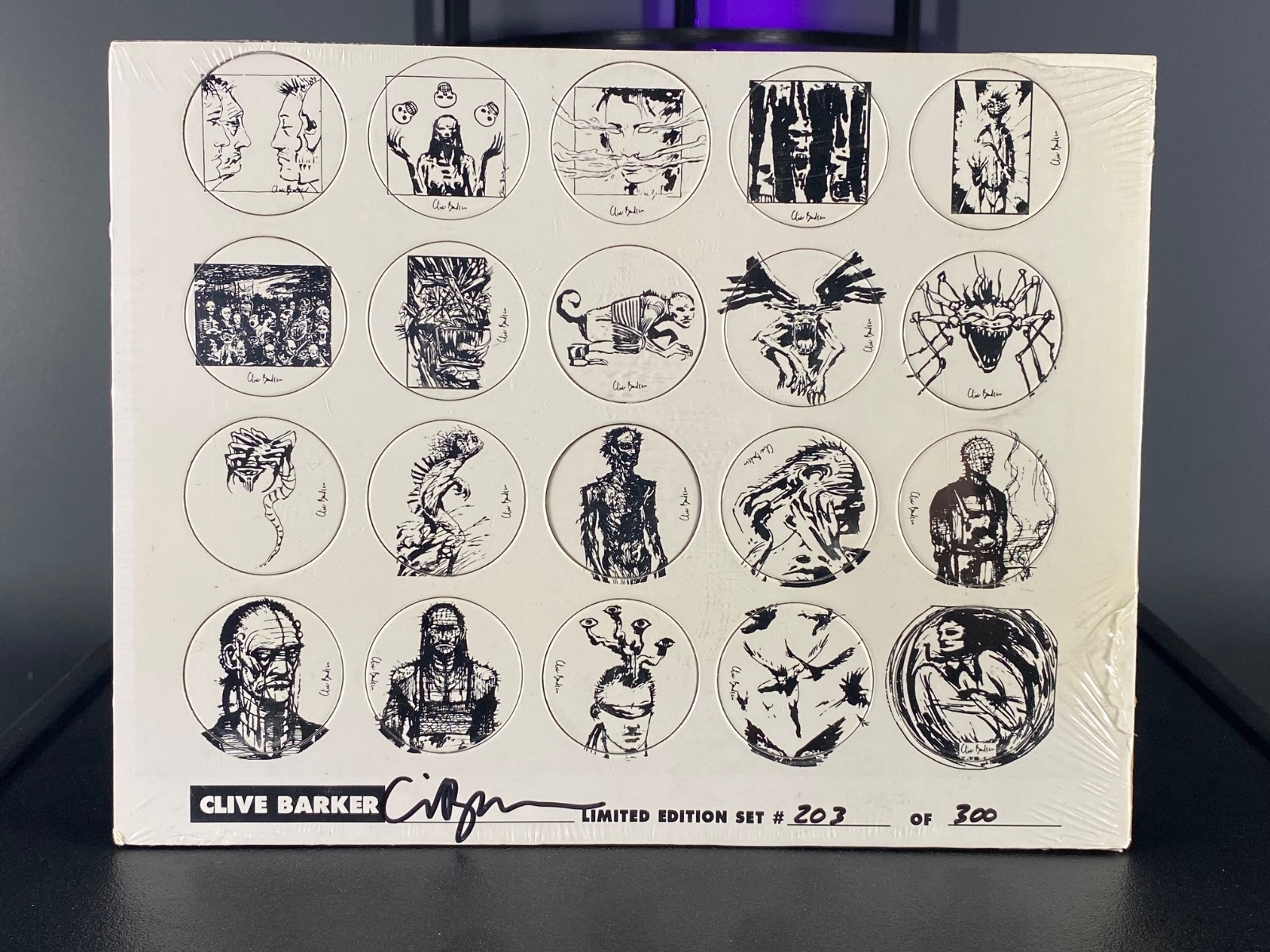Clive Barker Signed Pogs 1995 (approx) - Limited Edition of 300 (#203)