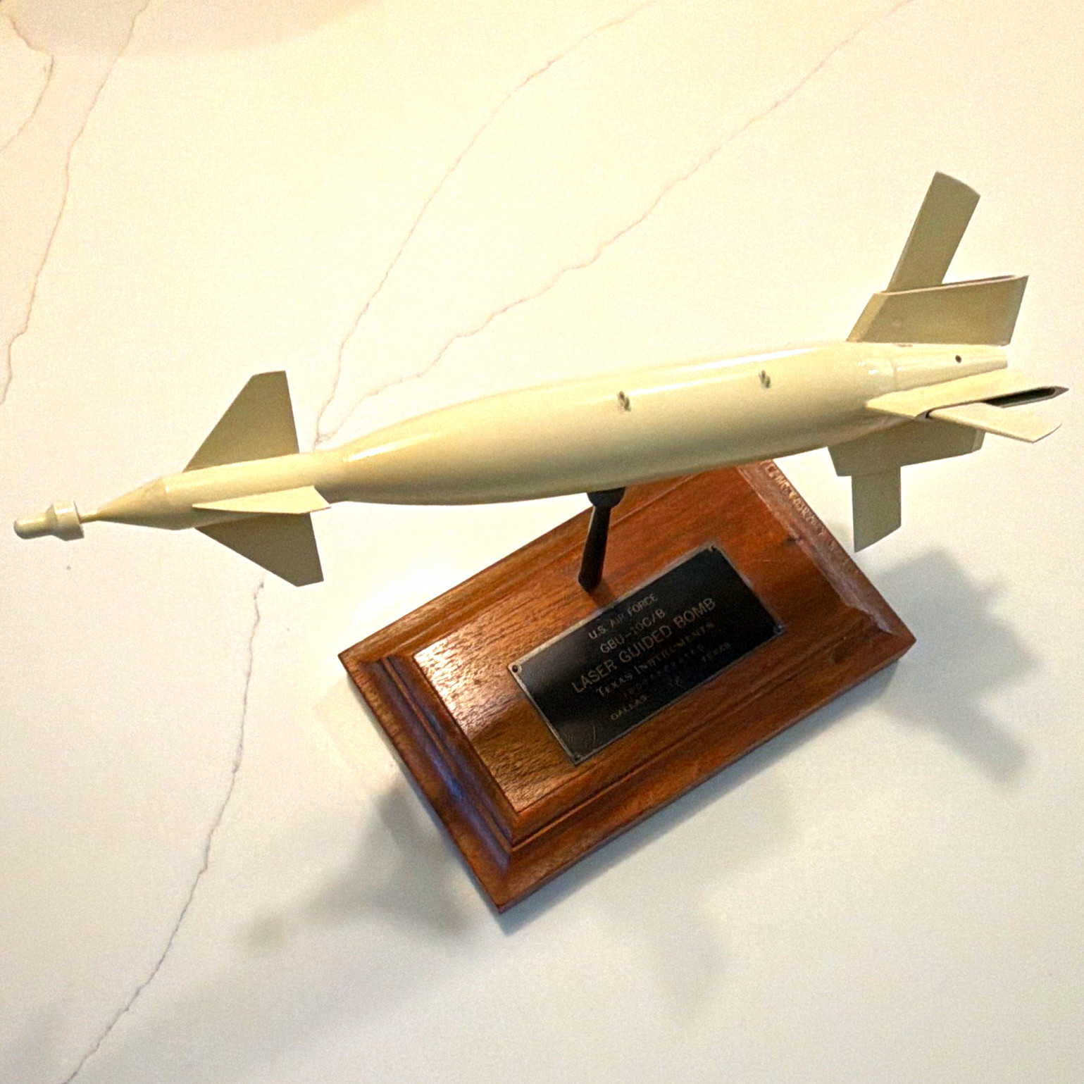 Vtg  Texas Instruments USAF GBU-10C/B Laser Guided Bomb contractor display model