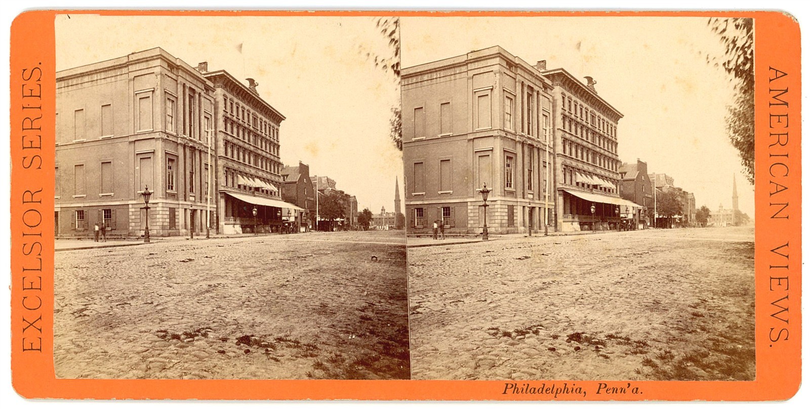 PHILADELPHIA STEREOVIEW - Academy of Natural Science - Excelsior Series 1880s