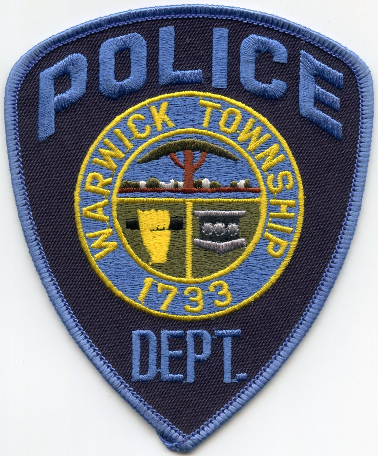 WARWICK TOWNSHIP PENNSYLVANIA POLICE PATCH