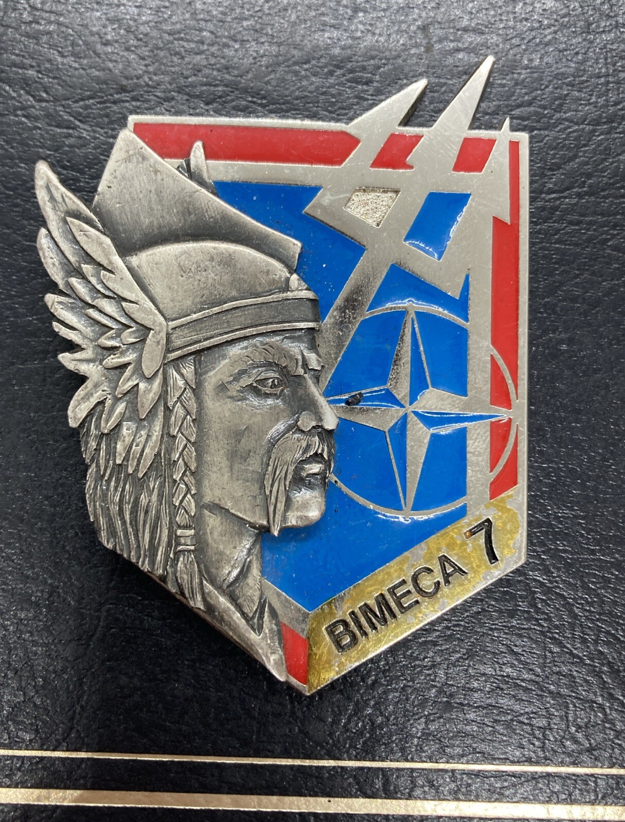 KFOR BIMECA 7  Kosovo  - Pocket Metal Pin Badge NATO Challenge Coin