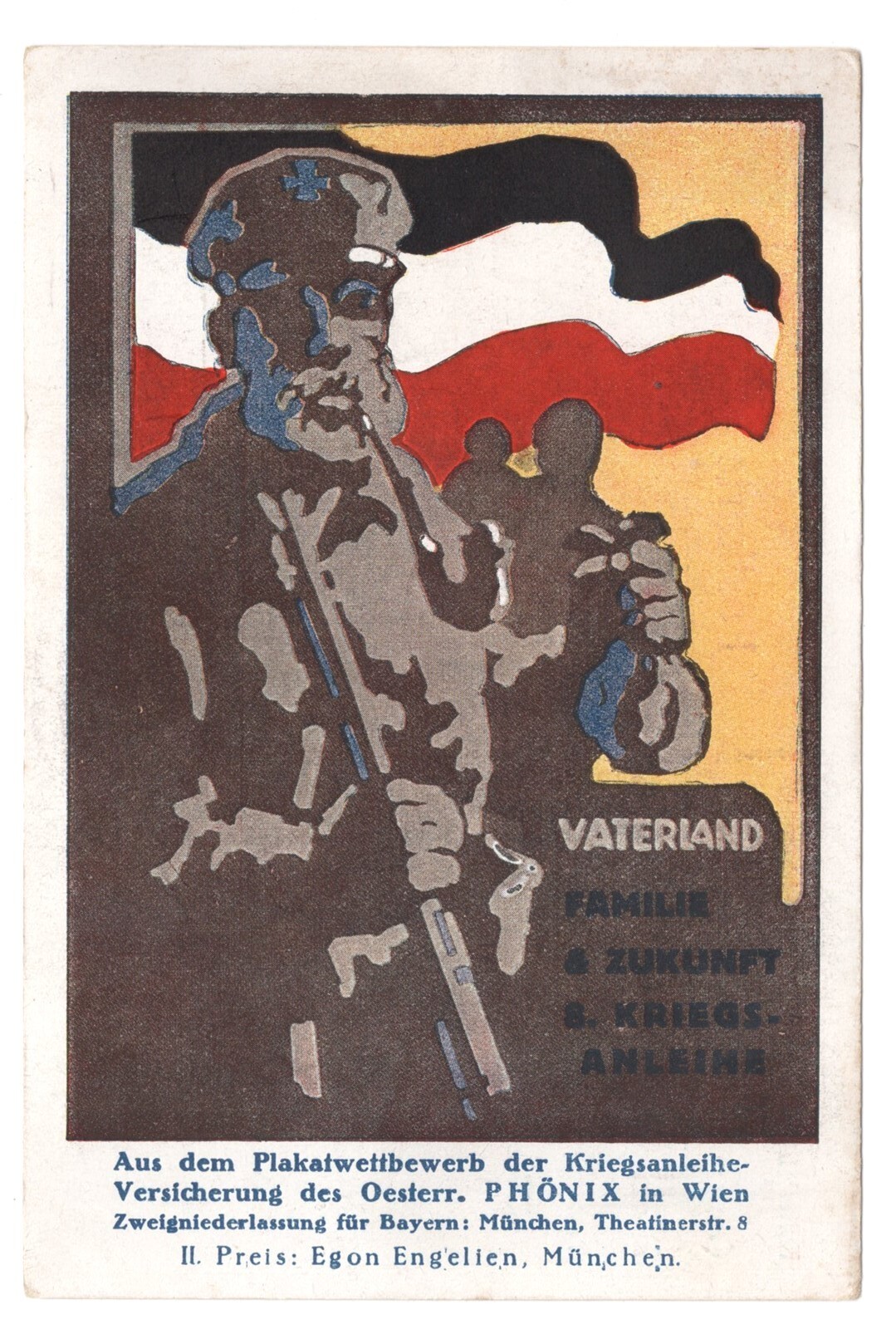 GERMANY WW I WAR BONDS PATRIOTIC POSTER STYLE PC #2