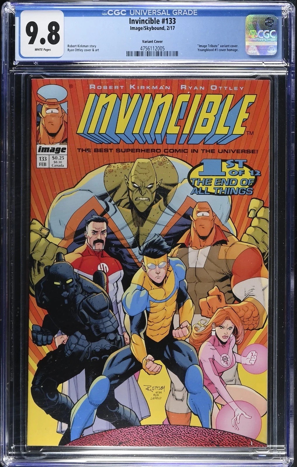INVINCIBLE #133~CGC 9.8~NM/MT~Image Comics 2/17~