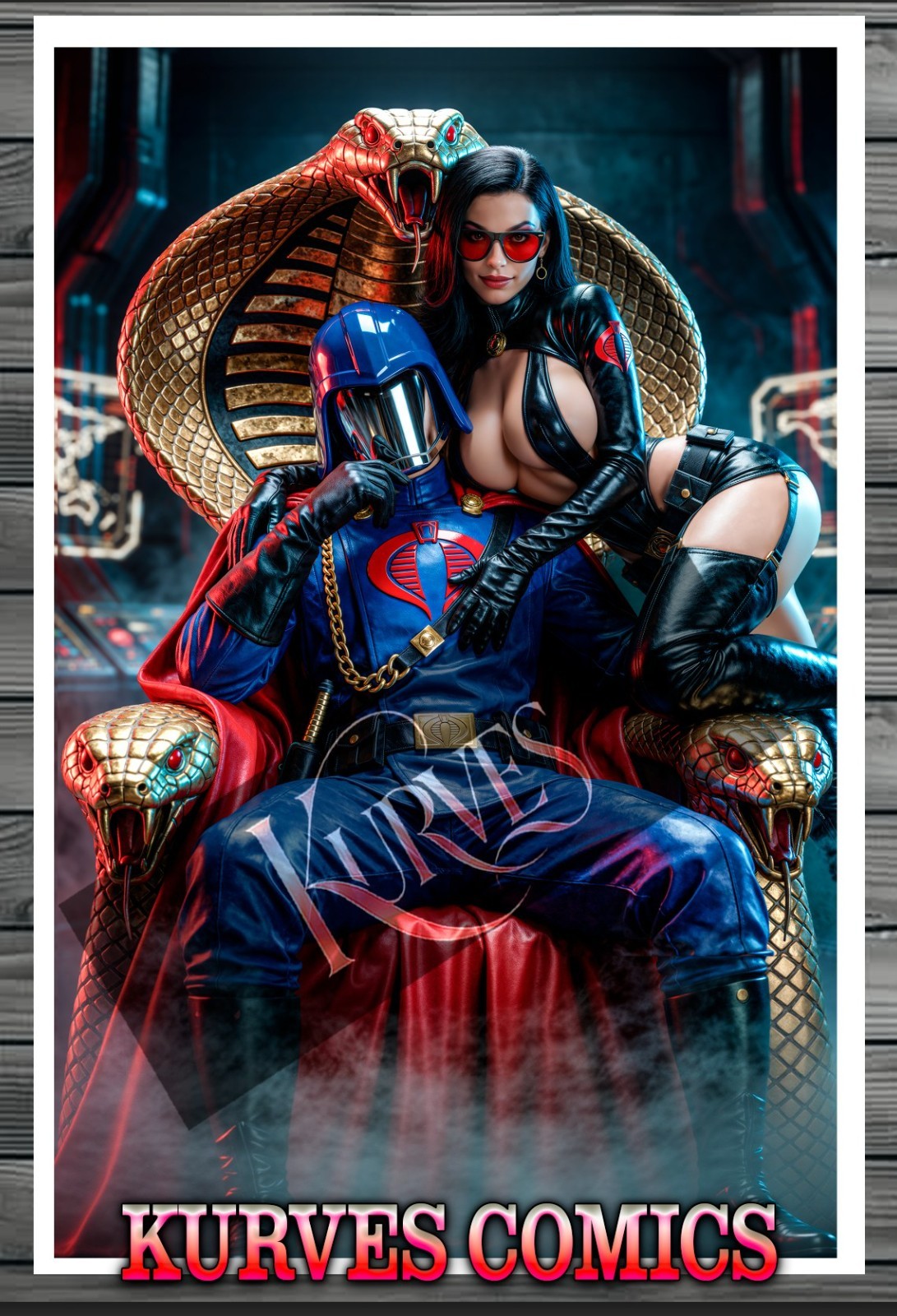 BARONESS & COBRA COMMANDER | NICE | SINGLE COVER EDITION | KURVES COMICS