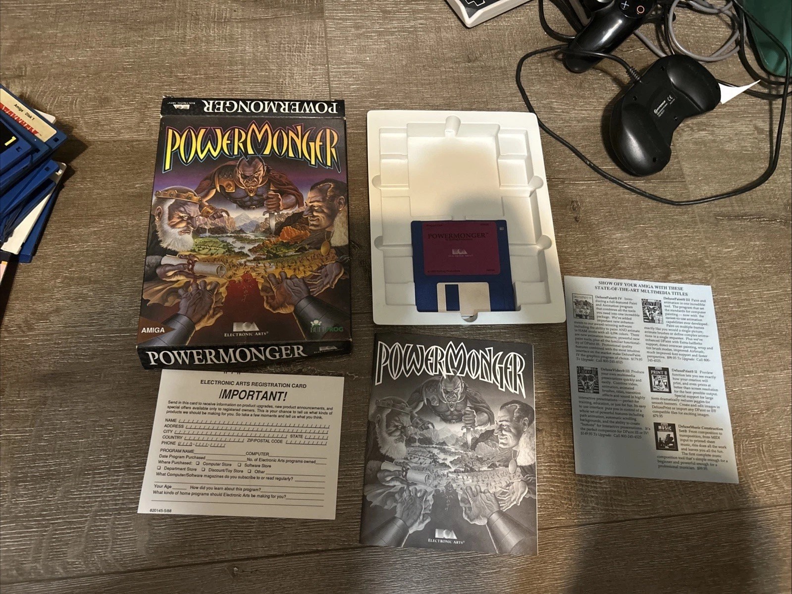 Power Monger POWERMONGER Amiga Electronic Arts EA Box