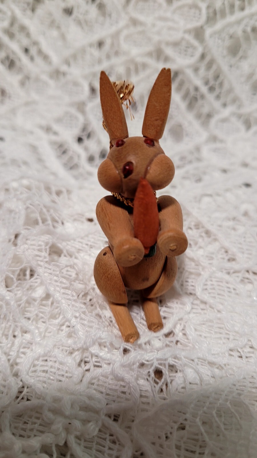 Rare Vintage Zoo Line Rabbit Match Box Wood Figurine Mid-Century Japan 2