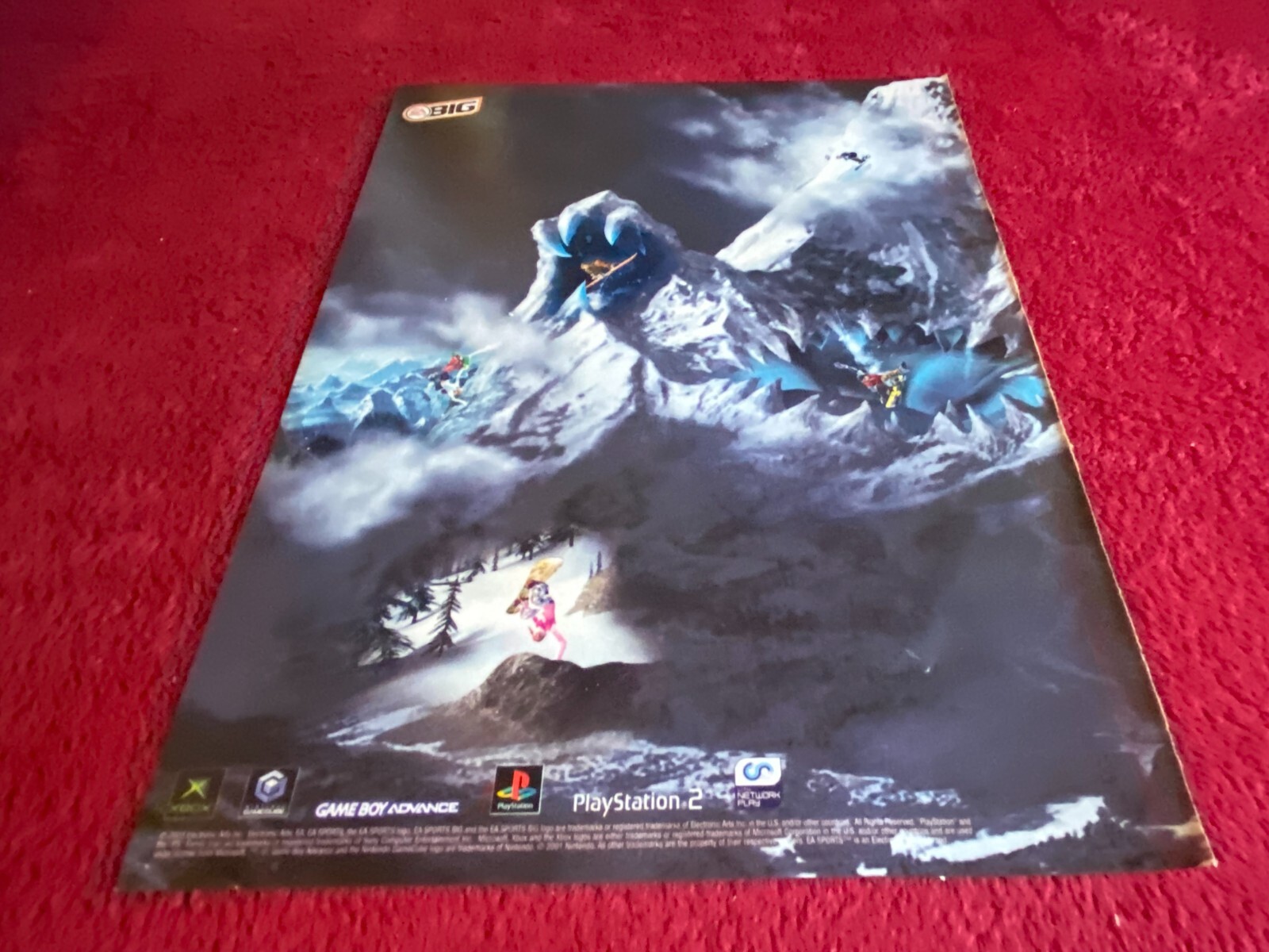 PAD57 Poster 2 Page Game AdverT 12X18 SSX3 XBOX & PLAYSTATION