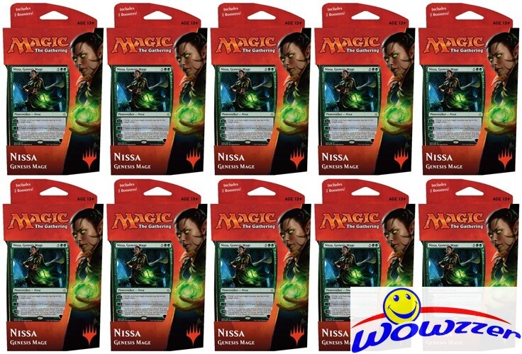 (10) MTG Hour of Devastation Planeswalker Factory Sealed Deck Nissa Genesis Mage