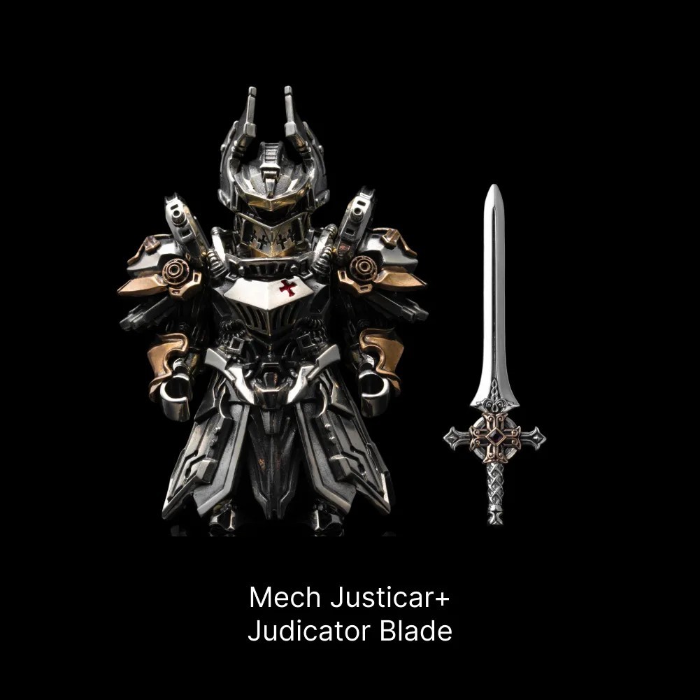 Mech Justicar Figurine, Magnetic Metal Figure Detachable Toy for Adult