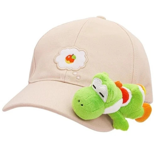 Universal Studio Japan Super Nintendo World USJ Yoshi Magnet Mascot Plush Cap