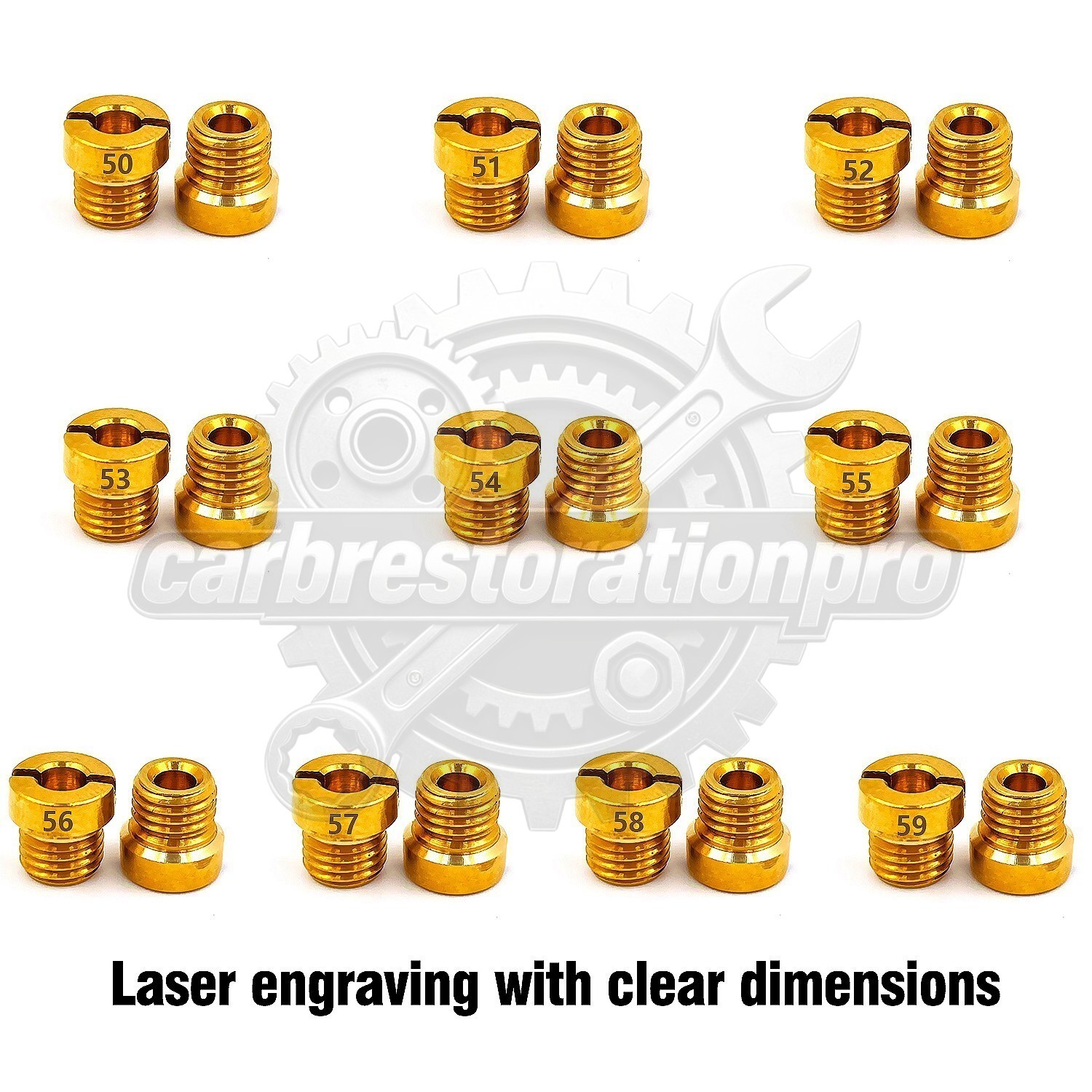 For Holley Carburetor 1/4-32 Gas Main JETS 50-59 60-69 64-99 70-79 80-89 90-99*