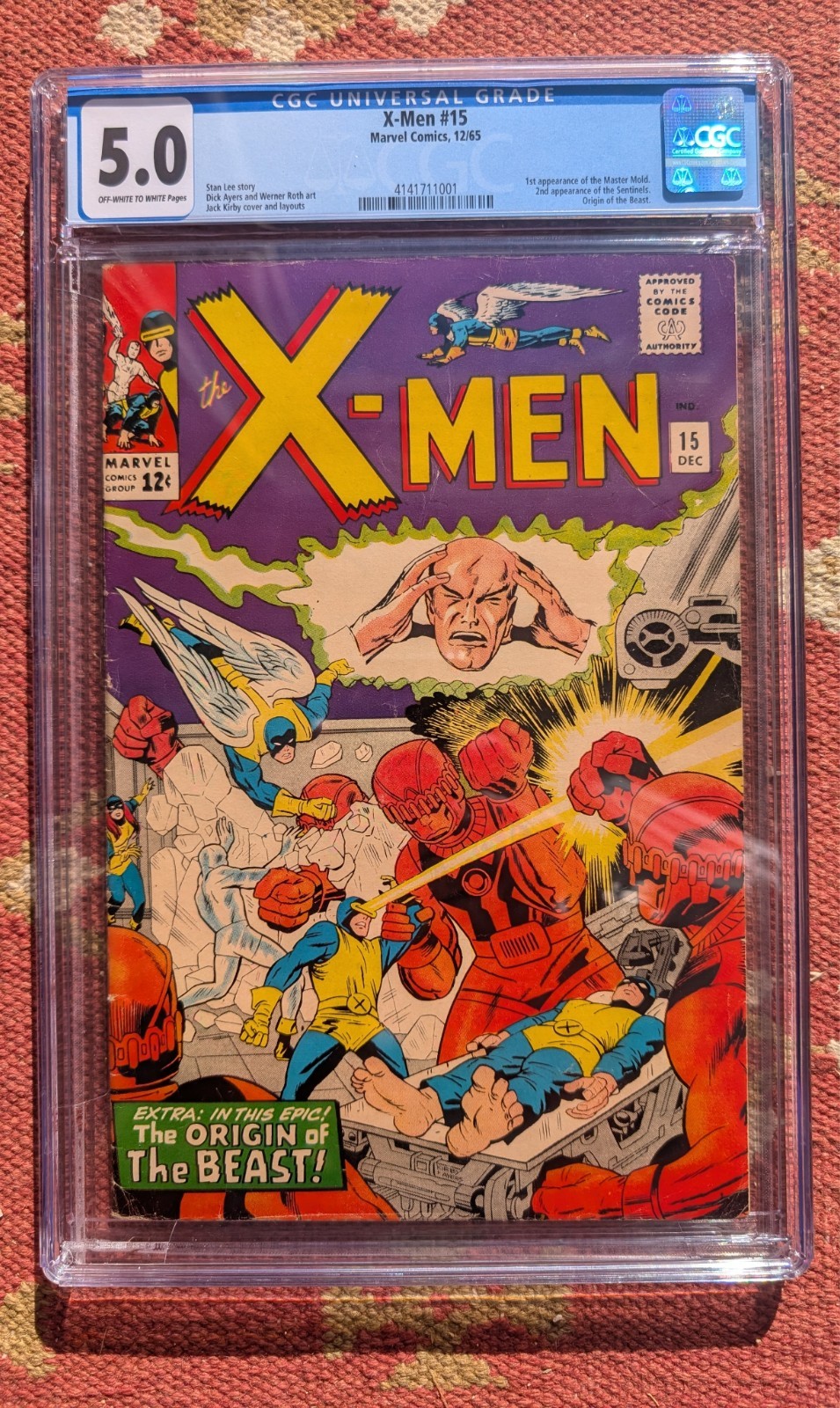The X-Men #15 (Marvel Comics December 1965) CGC 5.0