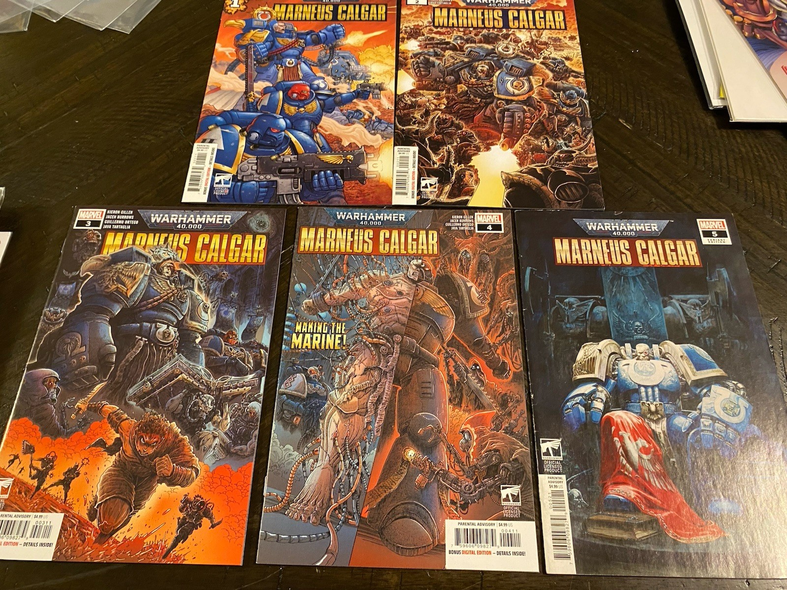 WARHAMMER 40K 40000 Marneus Calgar 1-5 Complete 1st Print Lot Set 1 2 3 4 5