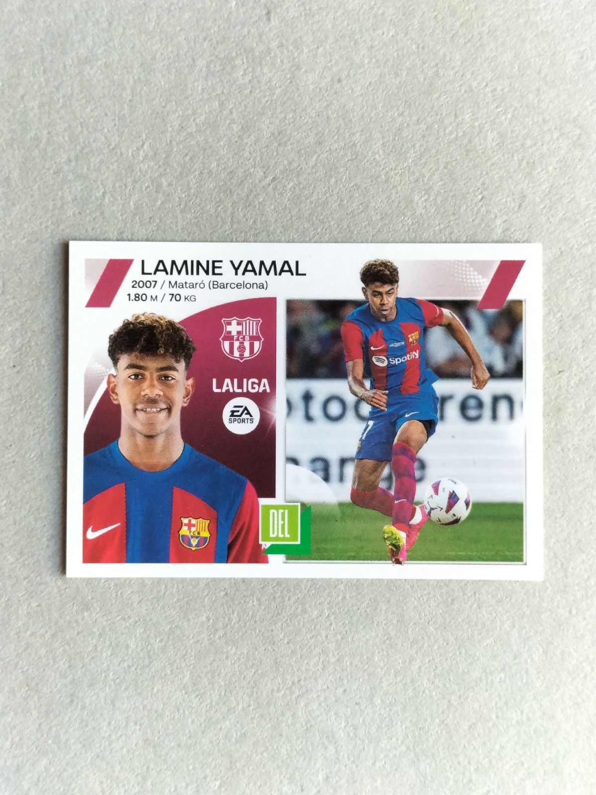 Lamine Yamal Rookie Sticker Panini Liga Este 2023/24 19 BIS FC Barcelona RC