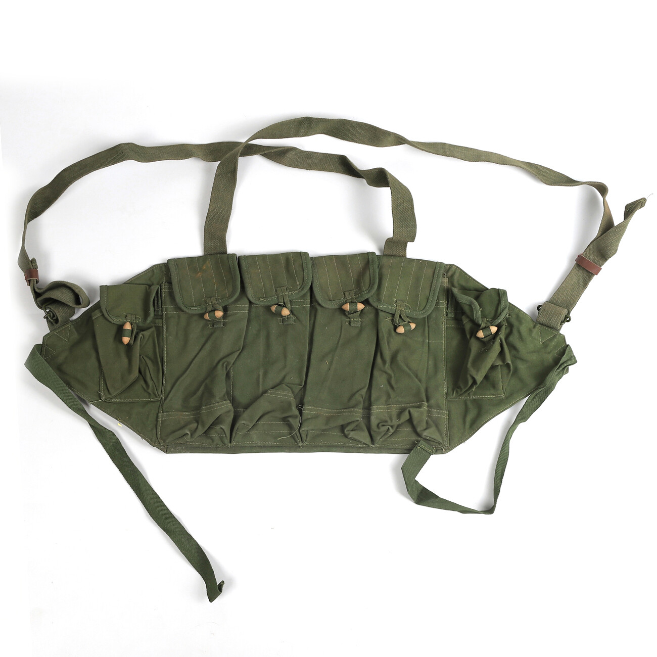 ORIGINAL SURPLUS CHINESE TYPE 81 AK CHEST RIG BANDOLIER POUCH