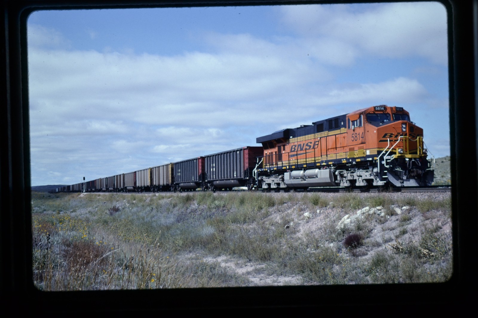 Railroad Slide - BNSF #5814 Locomotive Antioch Nebraska NE 2006 Freight Train