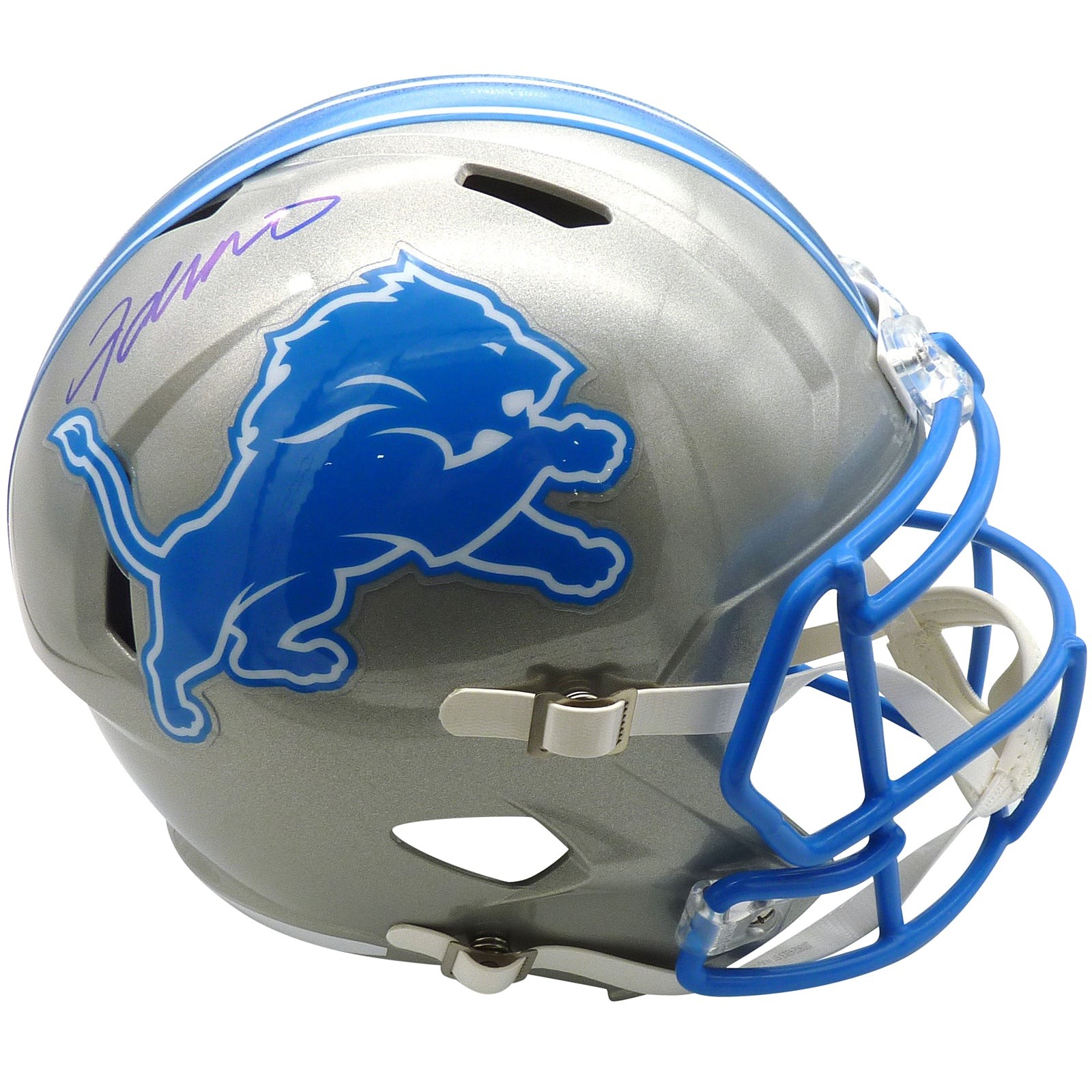 Jameson Williams Autographed Detroit Lions Deluxe Full-Size Replica Helmet - Bec