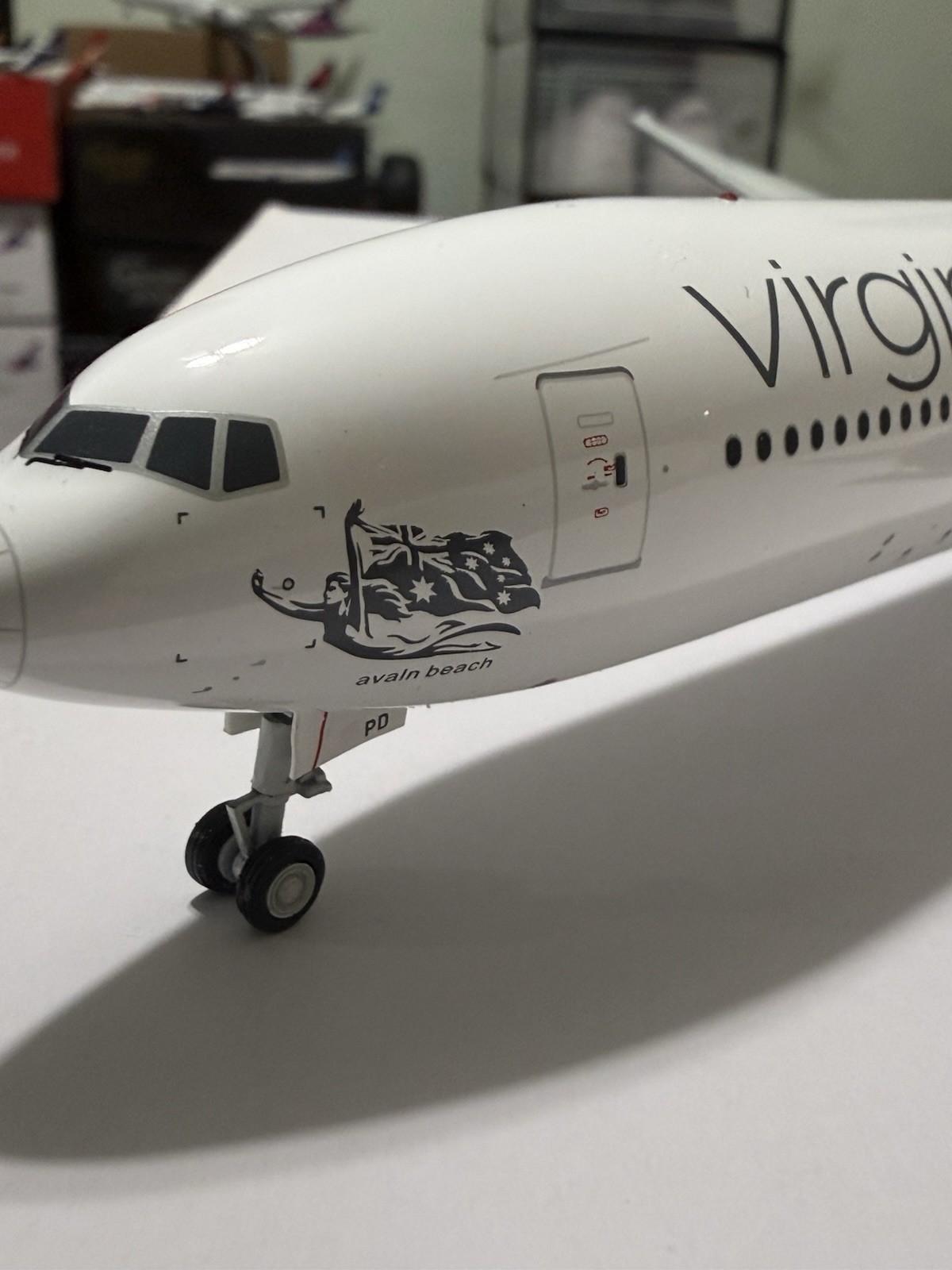 Inflight 1:200 Virgin Australia 777-300ER GORGEOUS MODEL AVALN BEACH MISPRINTED
