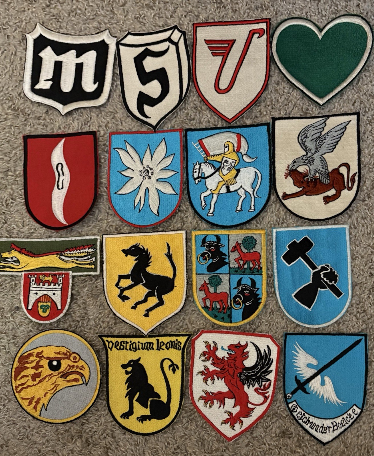 16 Different Luftwaffe Battle of Britain Squadron Patches ~ Fighter & Bomber ~