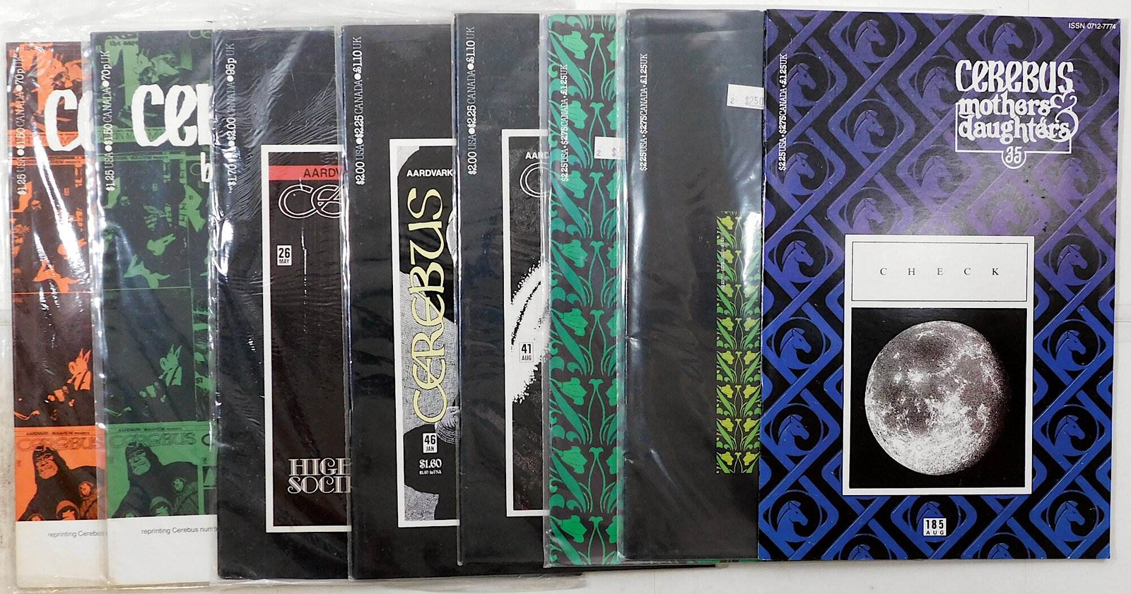 Cerebus Lot 8 #181, 184, 185, High Society 1 16 21, Bi-Weekly 14, 17 1994 Comics