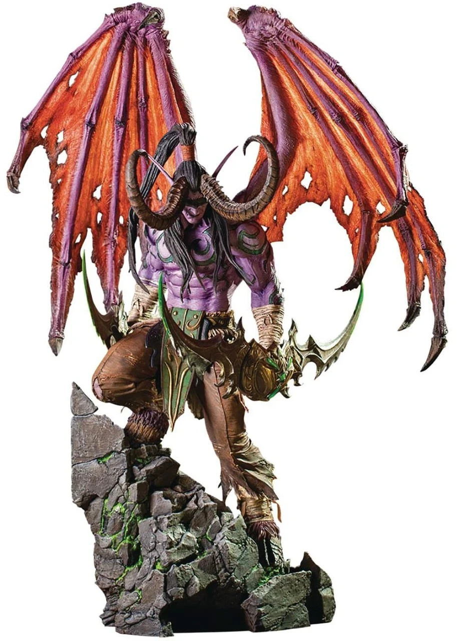 Blizzard World of Warcraft Illidan Stormrage 1/4 Statue Resin Collectible Model