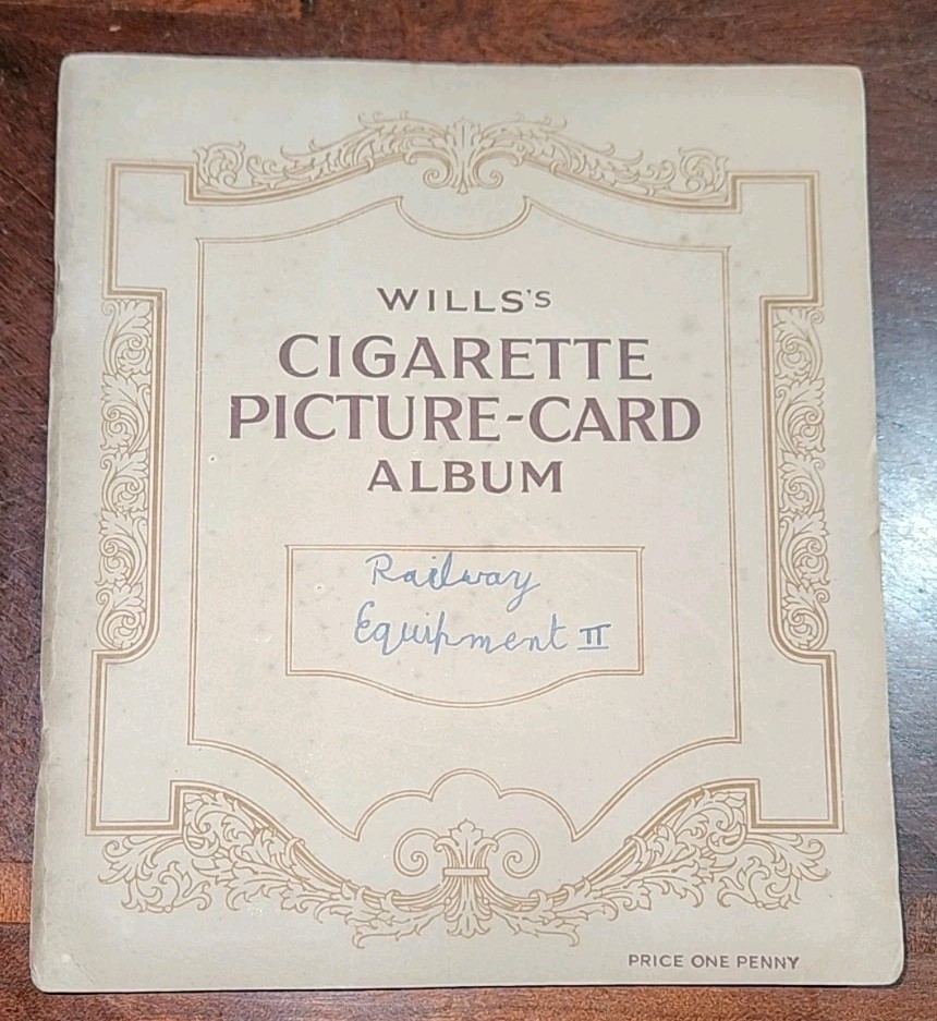 W. D. & H. O. Wills 1930s Cigarette Card Album Railway Equip.Complete Set Of 50 