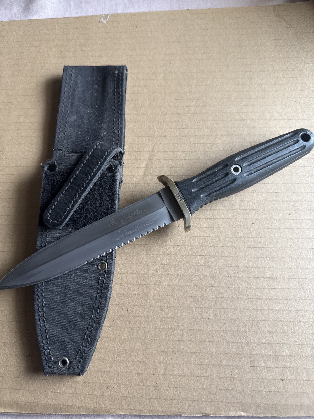 Boker Applegate Fairbairn Combat Knife Dagger Solingen, Germany /sheath.