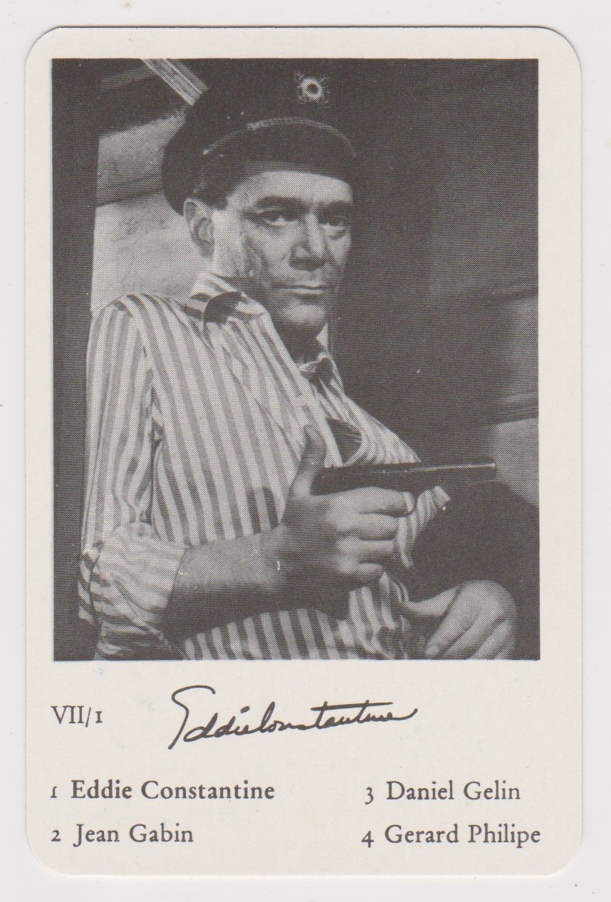 Eddie Constantine 1958 F.X. Schmid Filmstar-Parade German Game Card - NM+ NM-MT