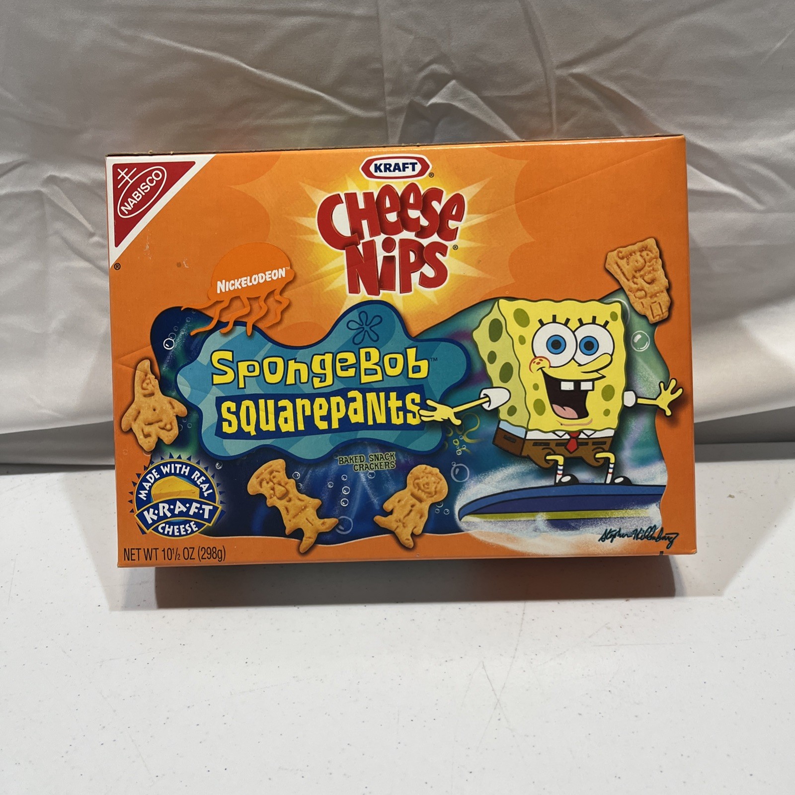 Vintage SpongeBob Squarepants Cheese Nips Nabisco Nickelodeon Sealed 2002