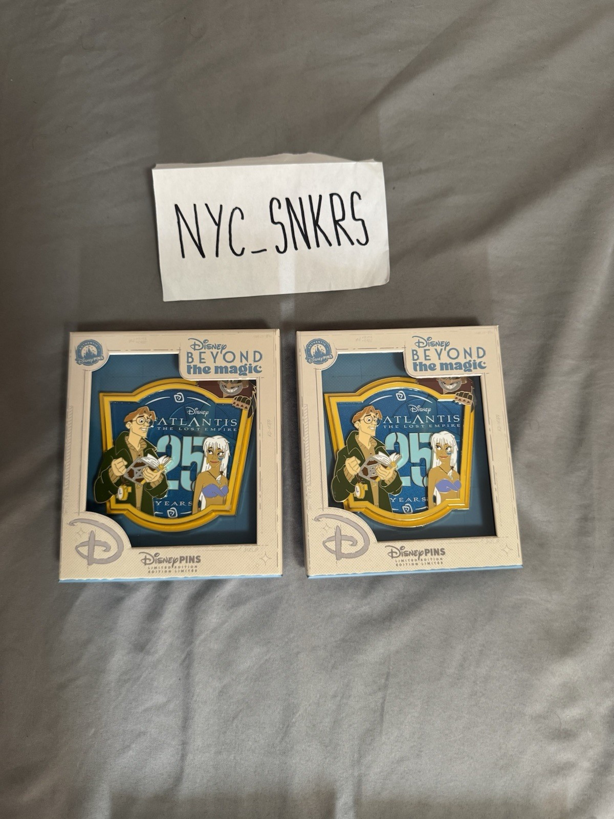 Atlantis 25th Anniversary LE 800 Jumbo Pin, Disney Beyond the Magic, D23 Expo