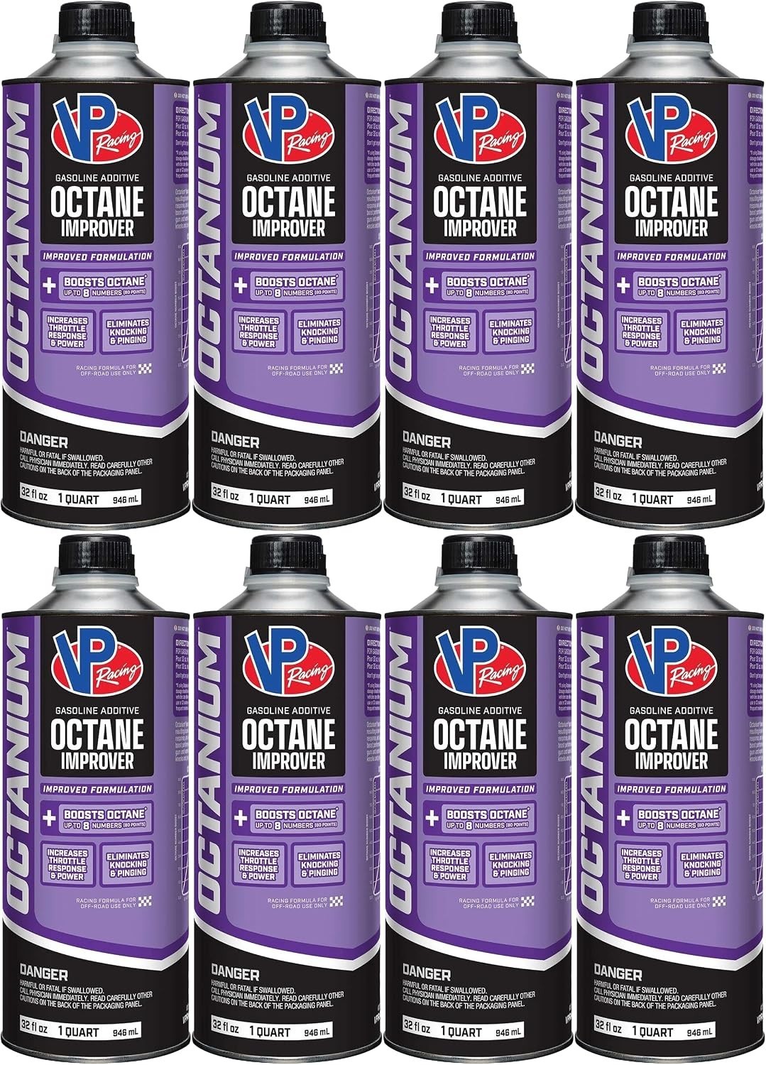 2855 Octanium Octane Booster Racing Formula - Quart (8 Pack)