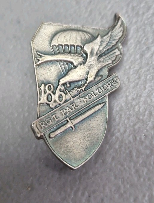 186th Paratrooper Regiment Lightning Badge Italian Vintage WW2