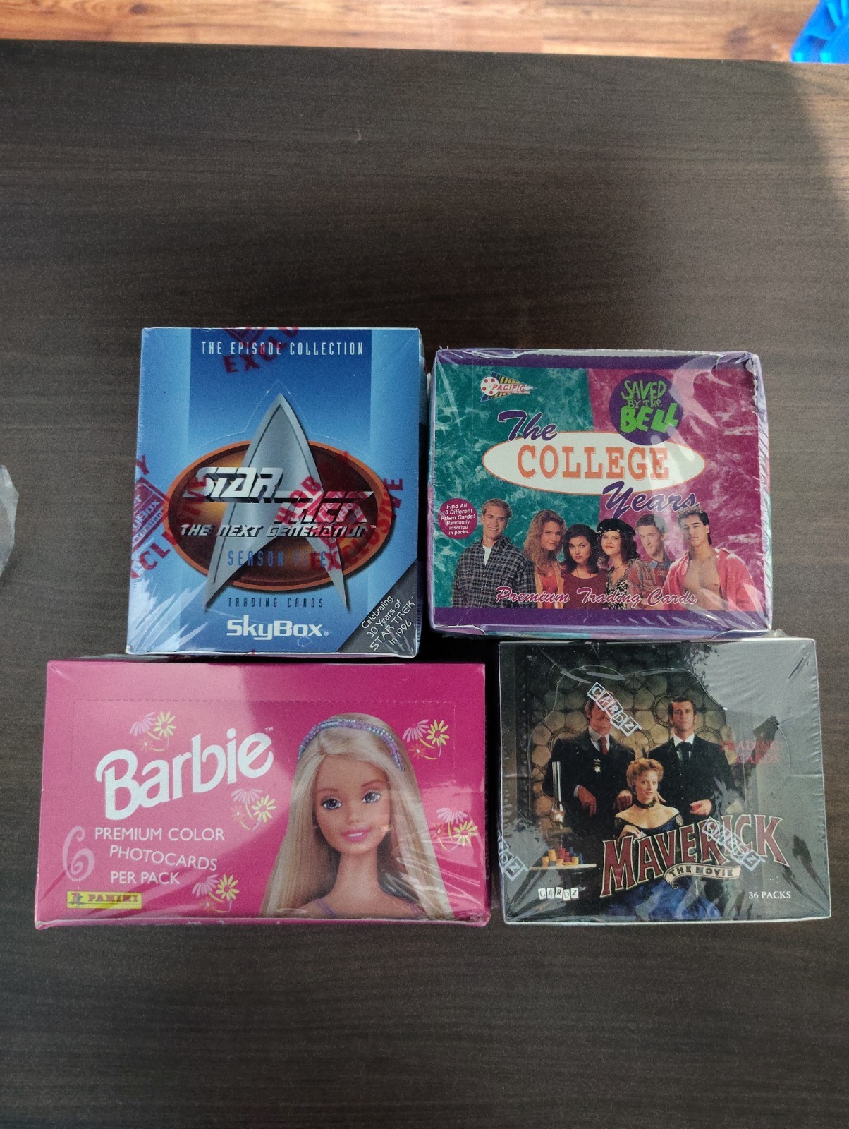 4 Boxes Of Non Sport Trading Cards, ALL Factory Sealed STAR TREK NEXT GEN+🔥