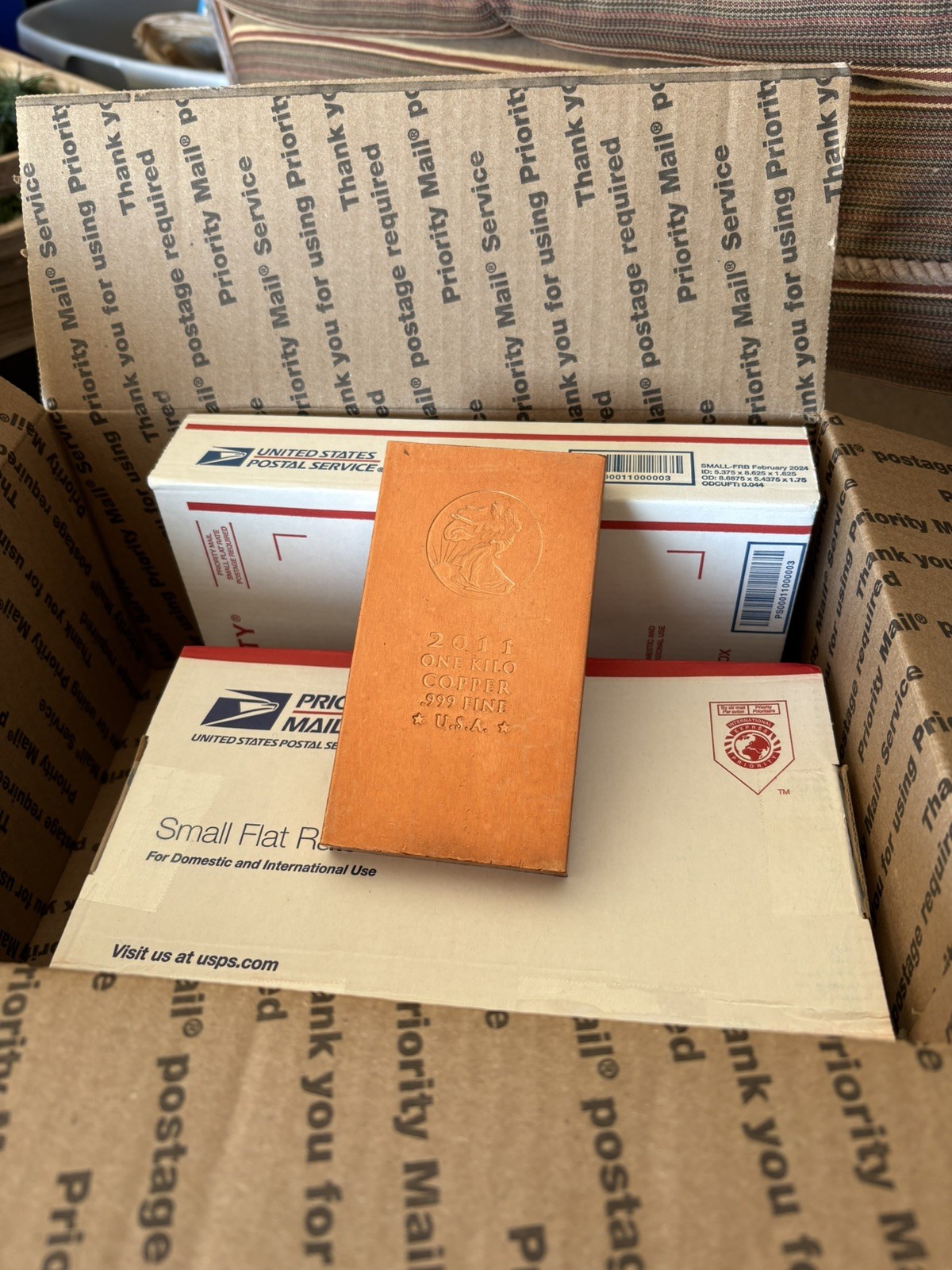 15  Copper Kilo Bars $625