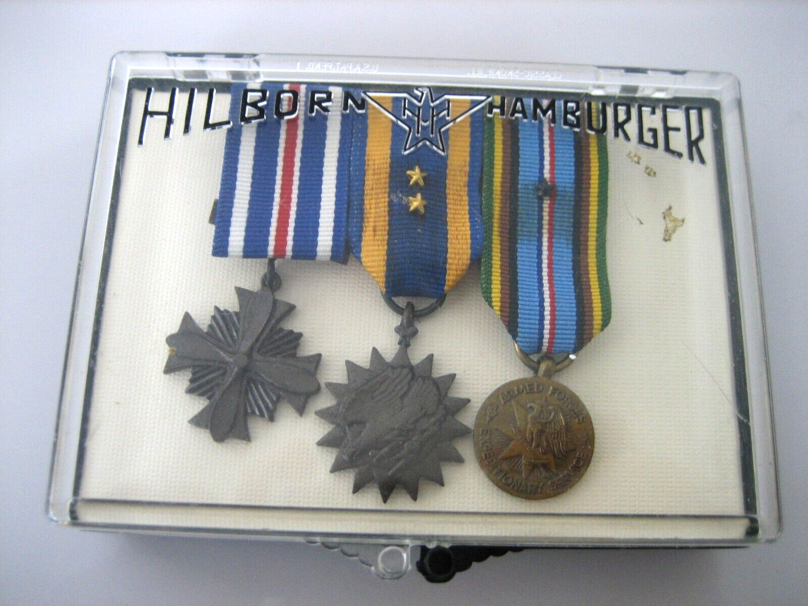 VINTAGE HILBORN HAMBURGER ARMED FORCES SERVICE PIN MEDALS