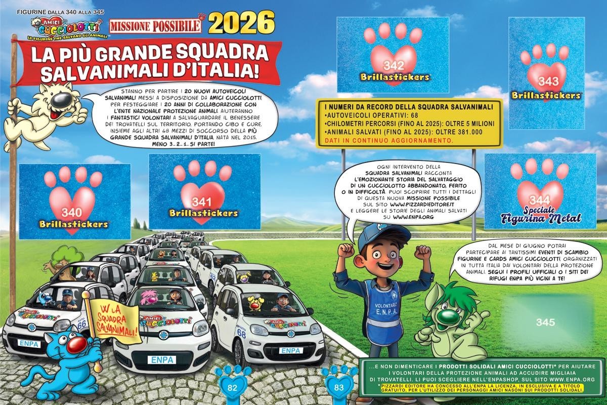 PUPPY FRIENDS 2026 OFFICIAL STICKERS PIZZARDS SAVE THE ANIMALS